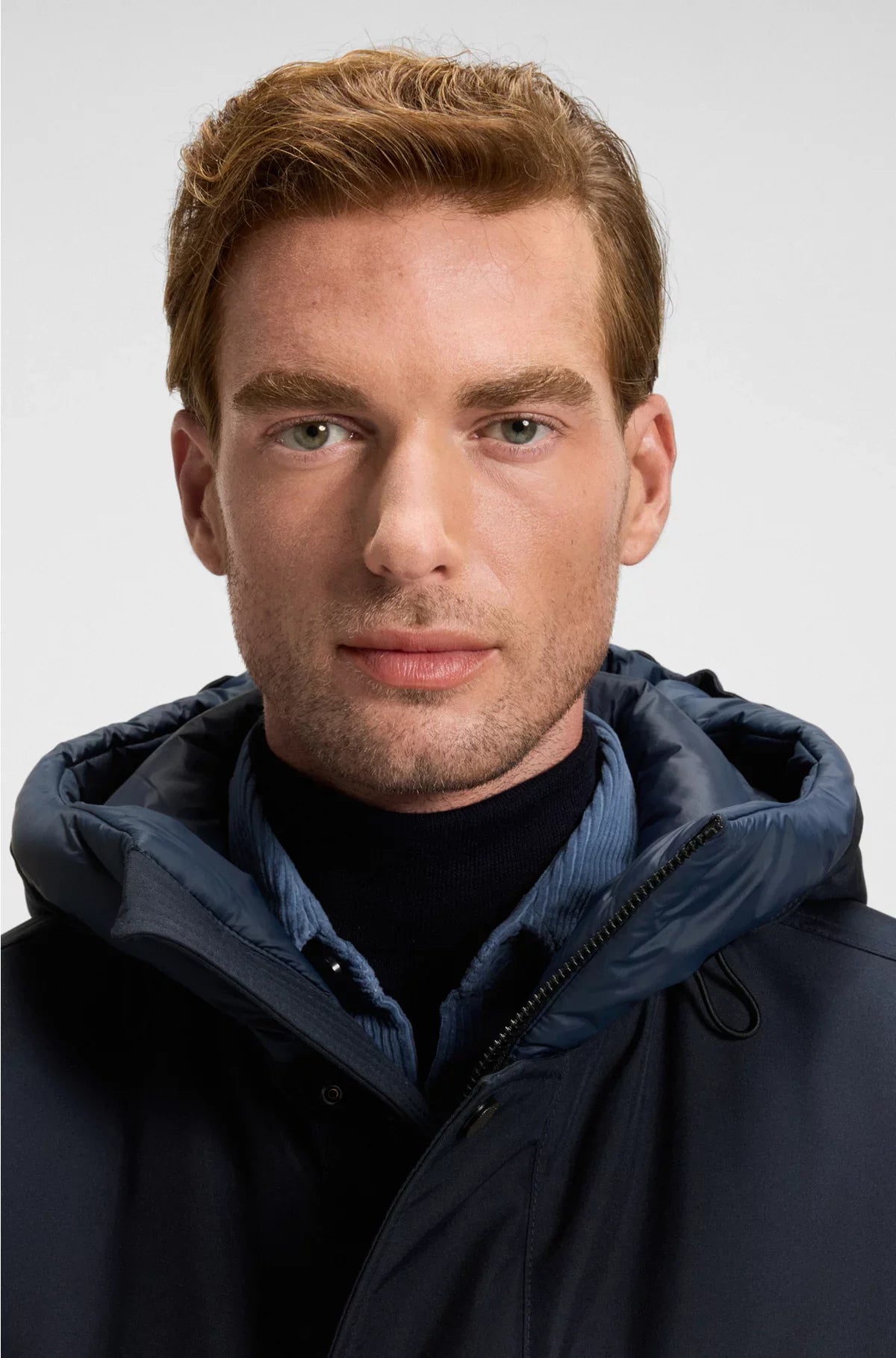 WATER-REPELLENT JACKET WITH CONTRASTING TRIMS