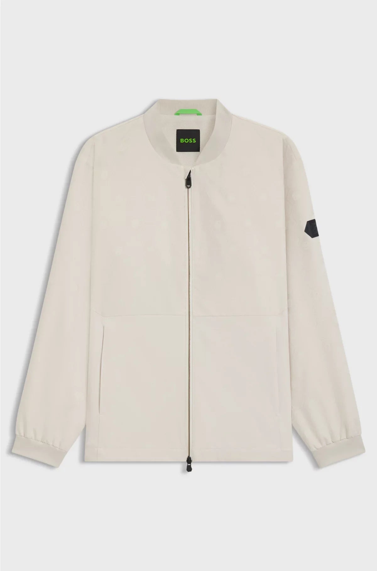 WATER-REPELLENT BOMBER JACKET WITH DOUBLE B MONOGRAM JACQUARD