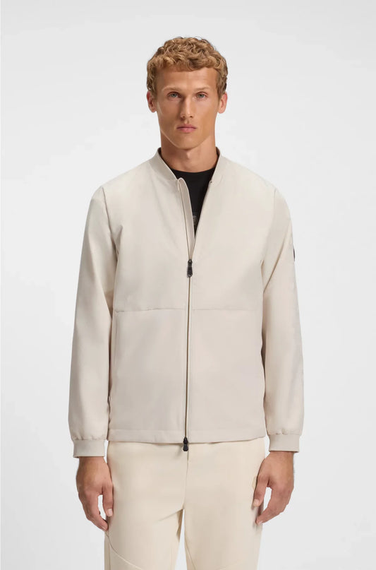 WATER-REPELLENT BOMBER JACKET WITH DOUBLE B MONOGRAM JACQUARD