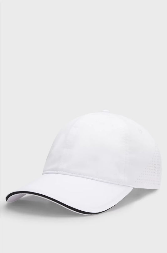 STRETCH-NYLON CAP WITH GLOSS LOGO