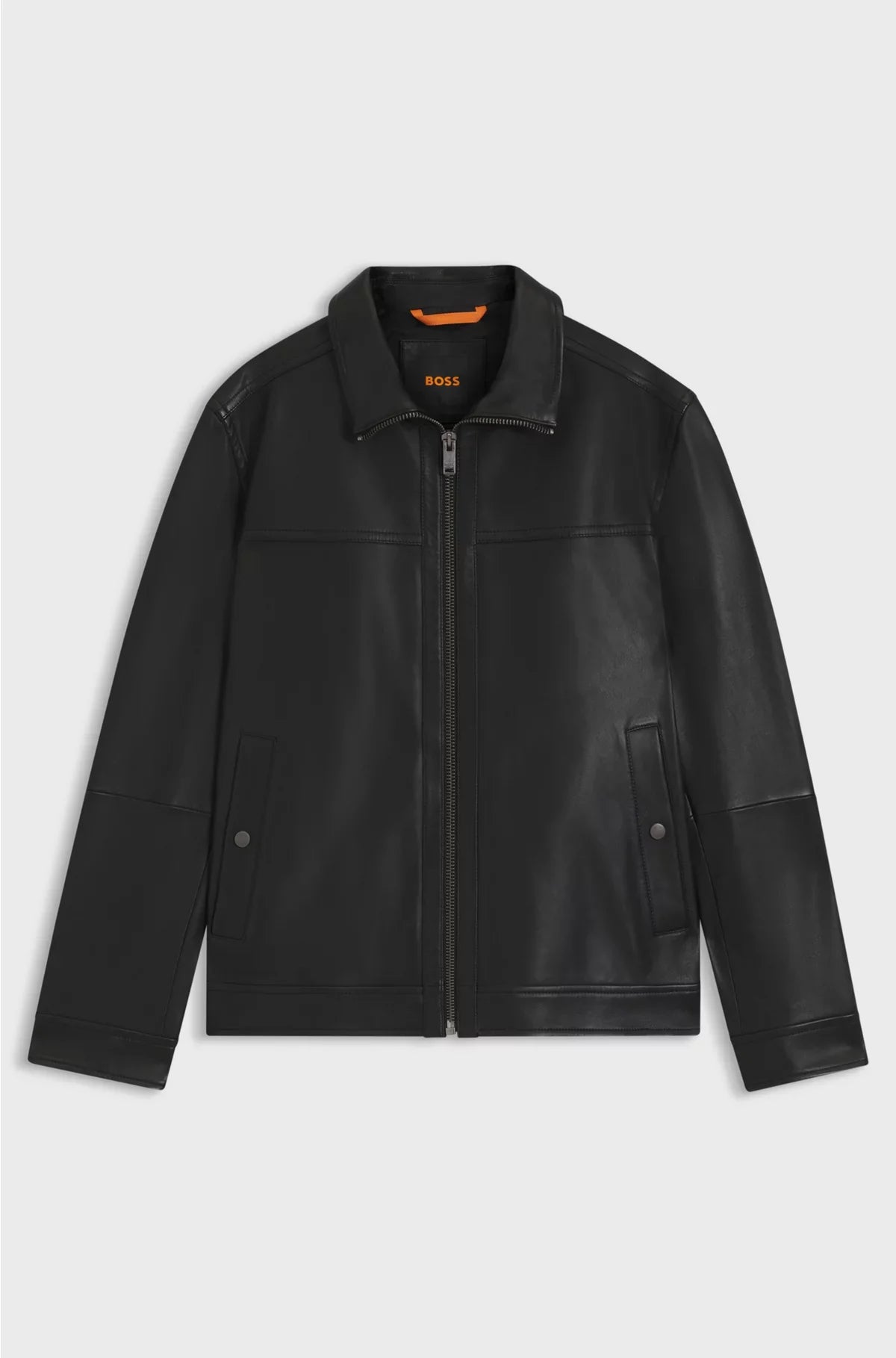 SHIRT-STYLE JACKET IN NAPPA LEATHER