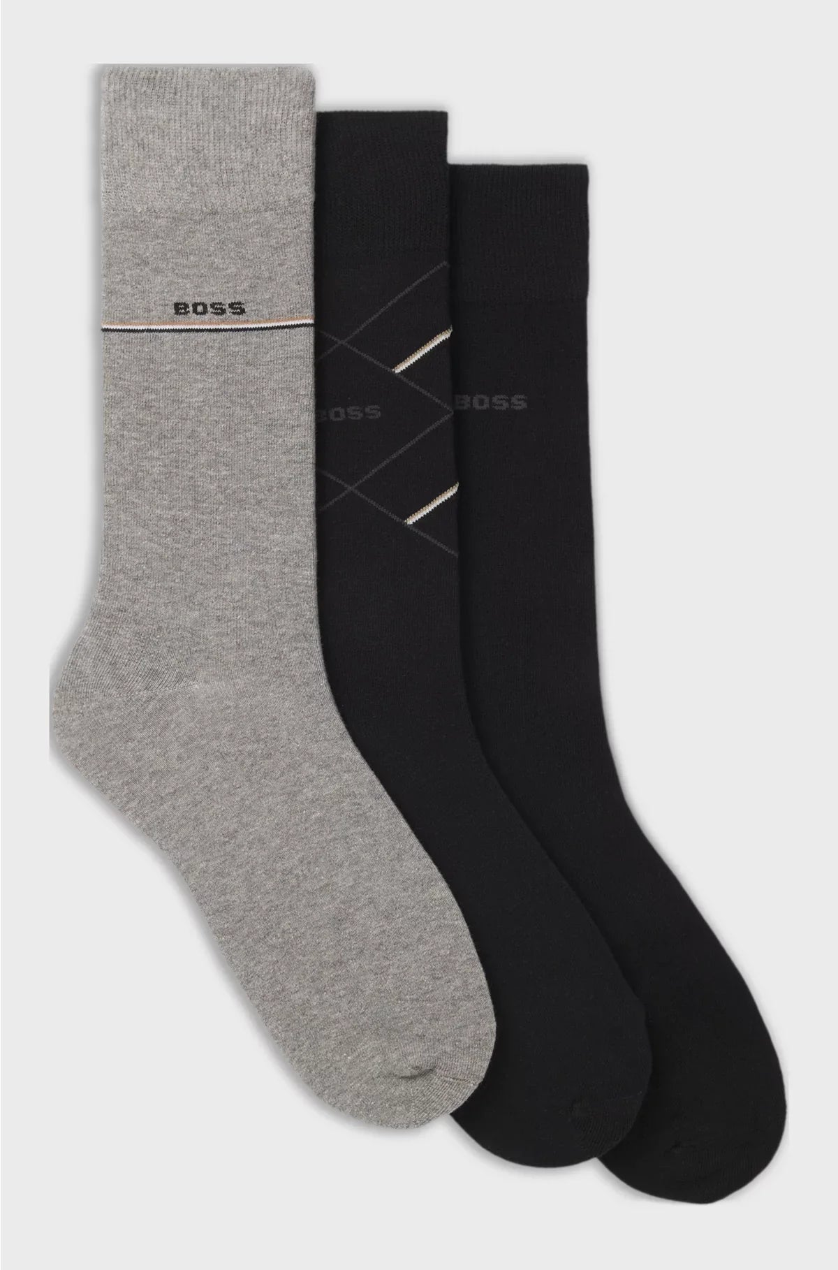 THREE-PACK OF REGULAR-LENGTH SOCKS WITH LOGOS