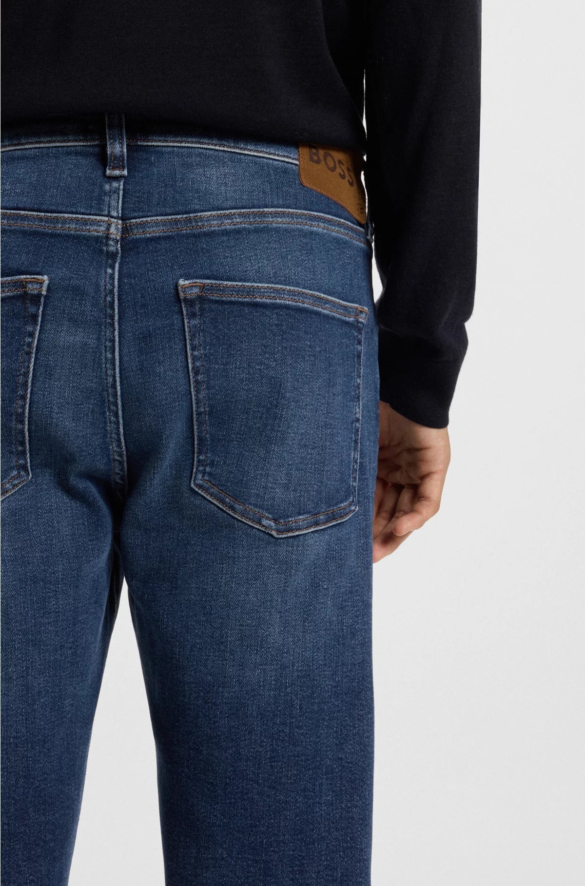 SLIM-FIT JEANS IN BLUE PERFORMANCE-STRETCH DENIM