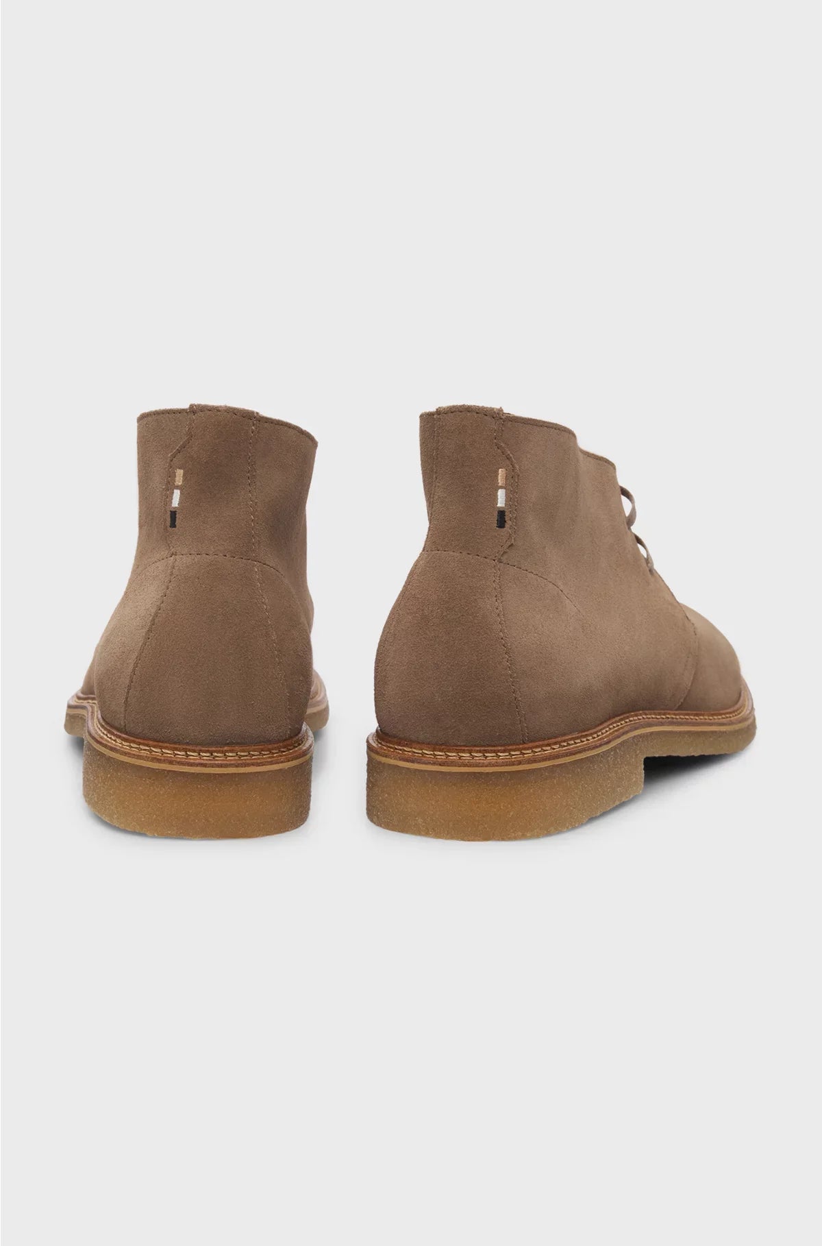 SUEDE DESERT BOOTS WITH RUBBER SOLE