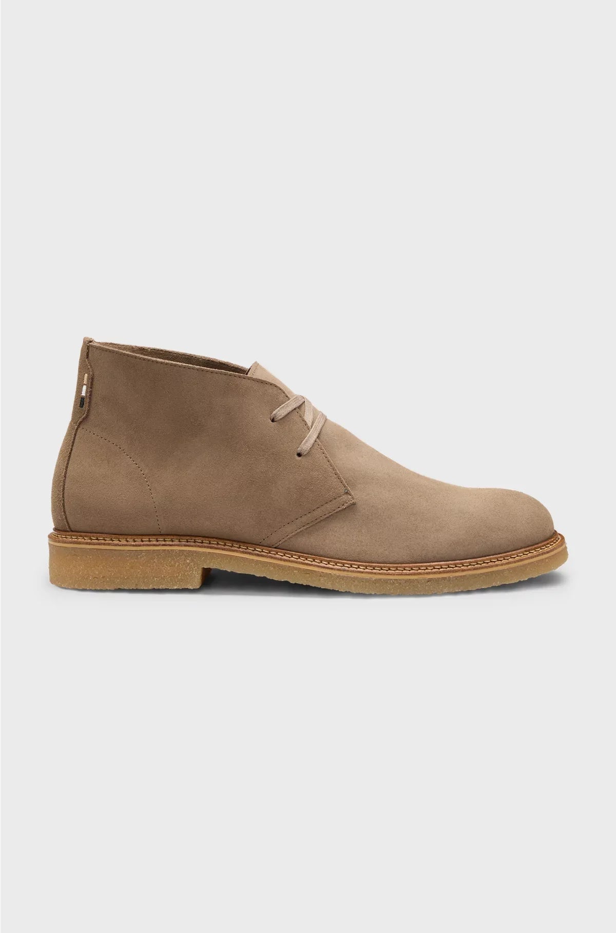 SUEDE DESERT BOOTS WITH RUBBER SOLE