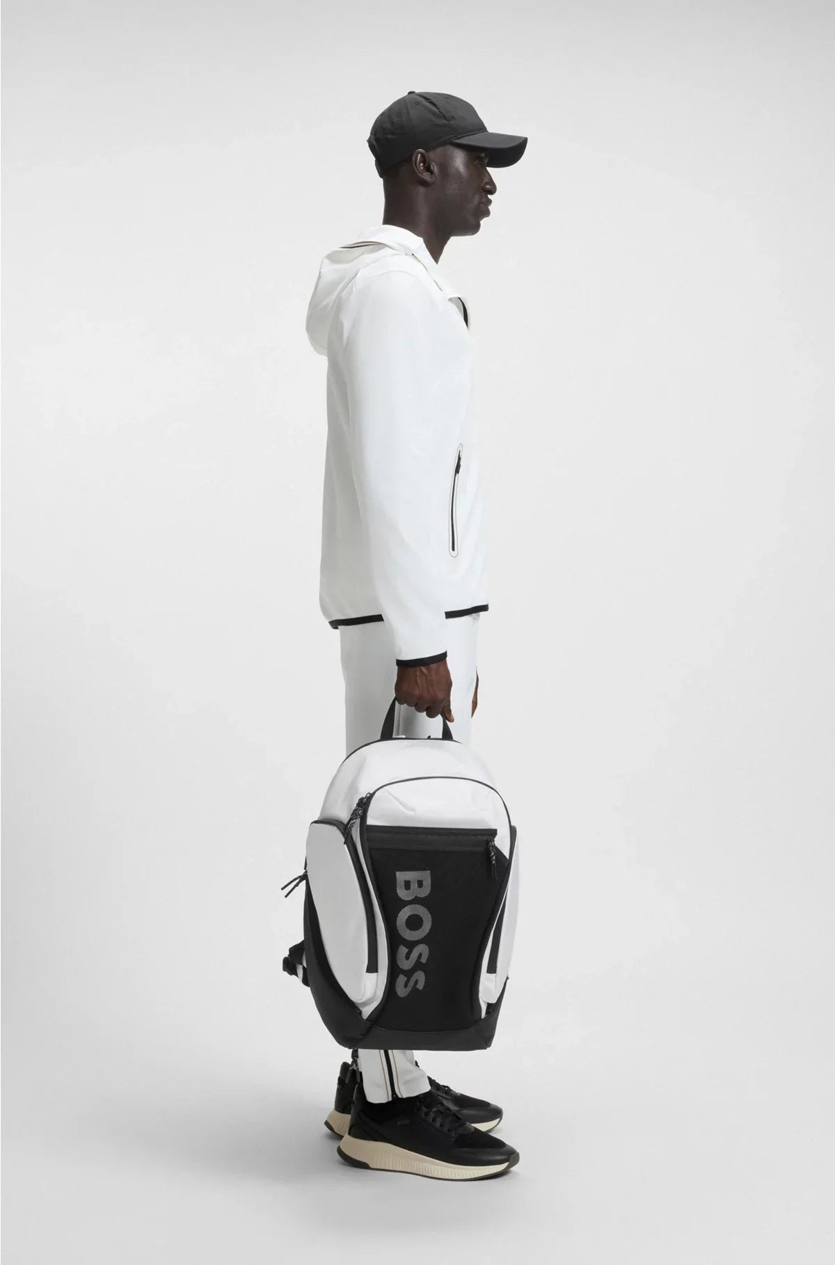 LOGO BACKPACK WITH MESH FRONT POCKET