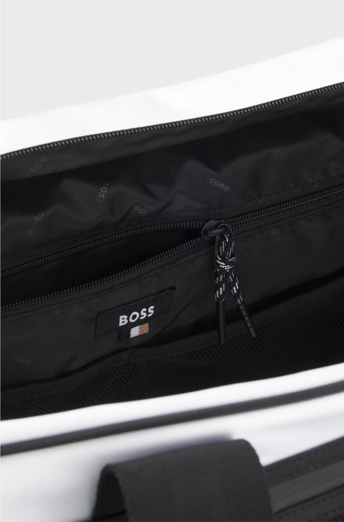 BORSONE COLOUR-BLOCK CON LOGO RIFLETTENTE