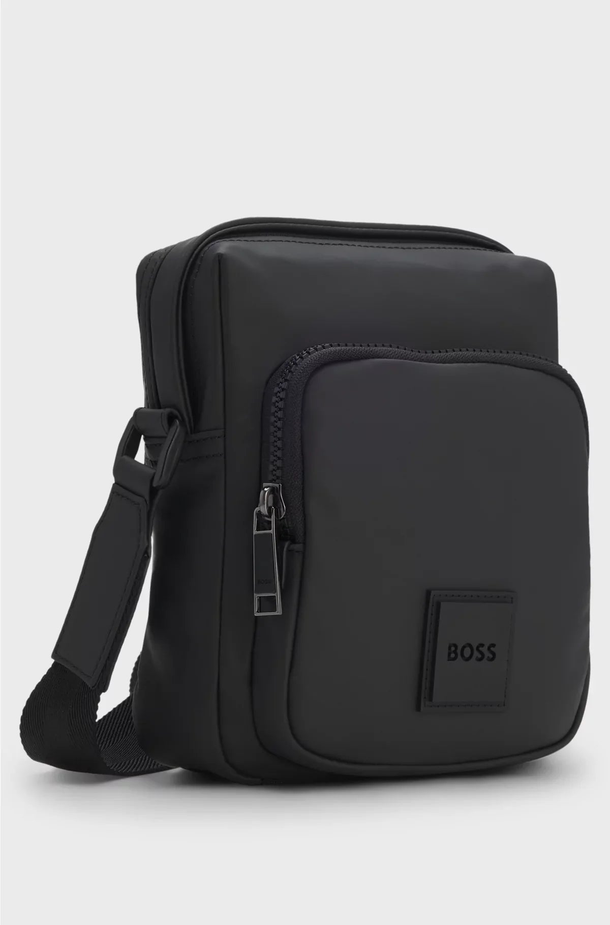 BORSA REPORTER IN TESSUTO SPALMATO CON PATCH LOGO