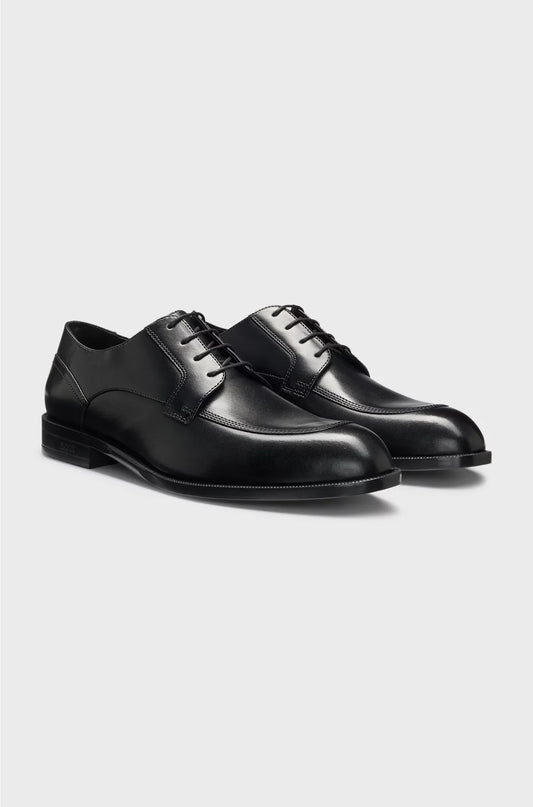 DERBY SHOES IN LEATHER WITH DURABLE OUTSOLE