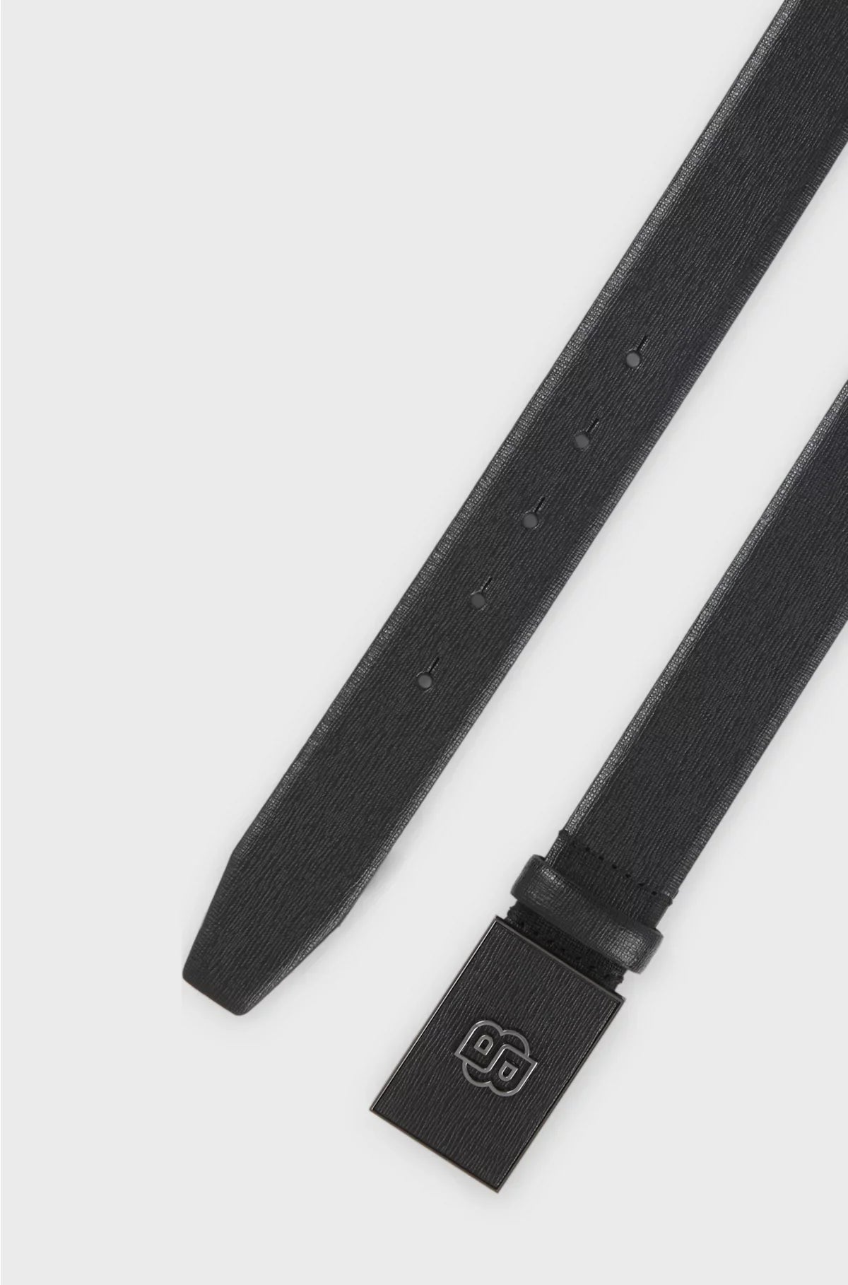 CINTURA IN PELLE ITALIANA CON FIBBIA MONOGRAMMA DOPPIA B