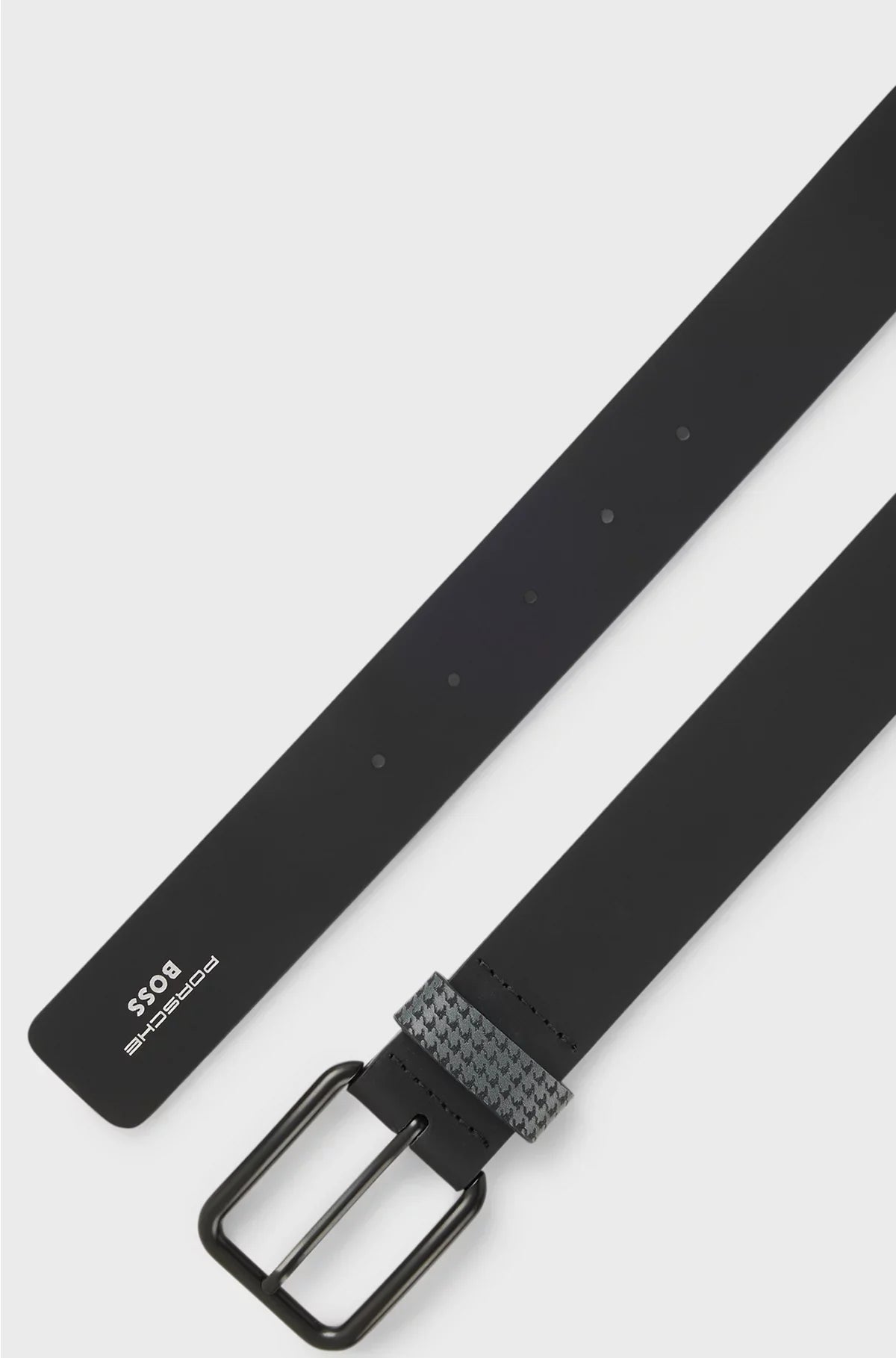 BELT IN ITALIAN LEATHER WITH PATTERNED KEEPER