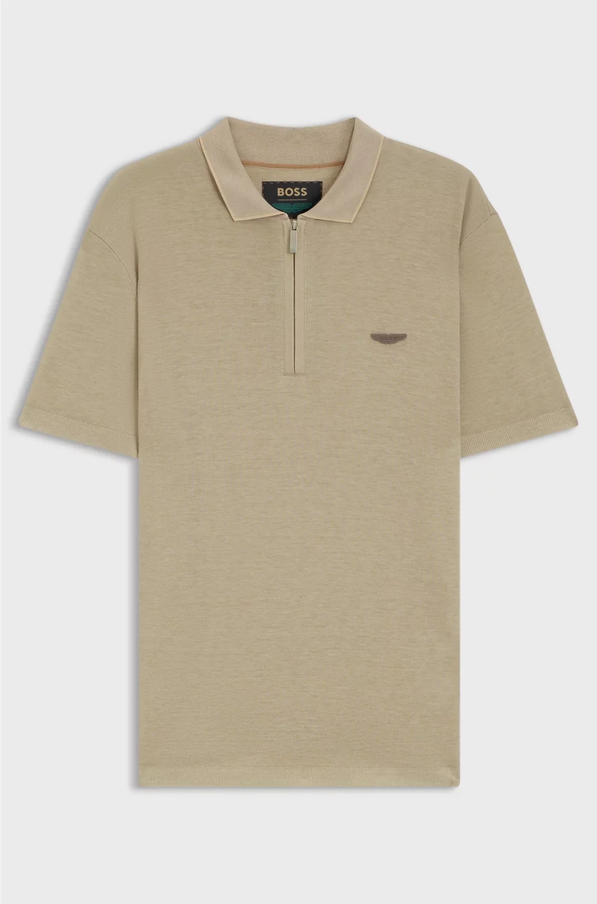 POLO SHIRT WITH NUBUCK LOGO