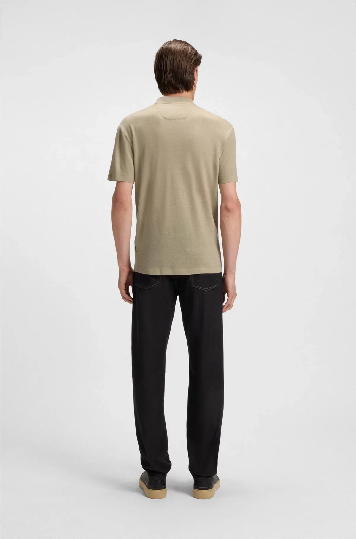 POLO SHIRT WITH NUBUCK LOGO