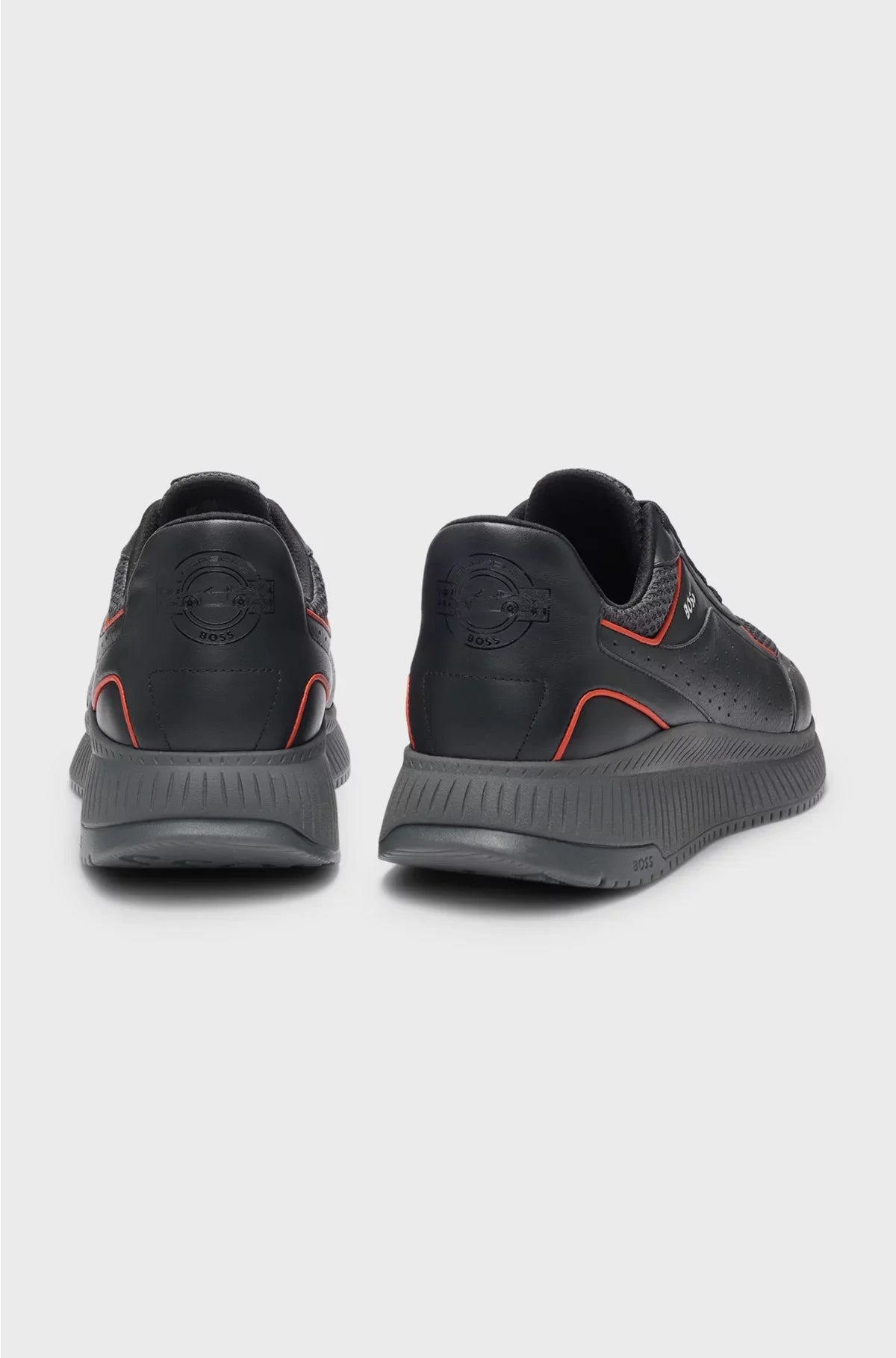 SNEAKERS CON PELLE E MESH