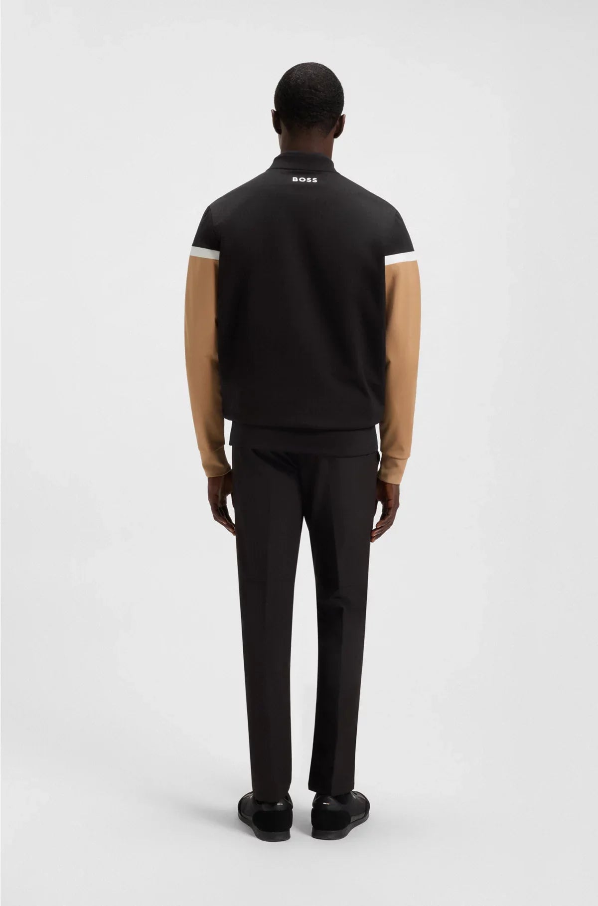 THE OPEN JERSEY JACKET WITH COLOUR-BLOCKING