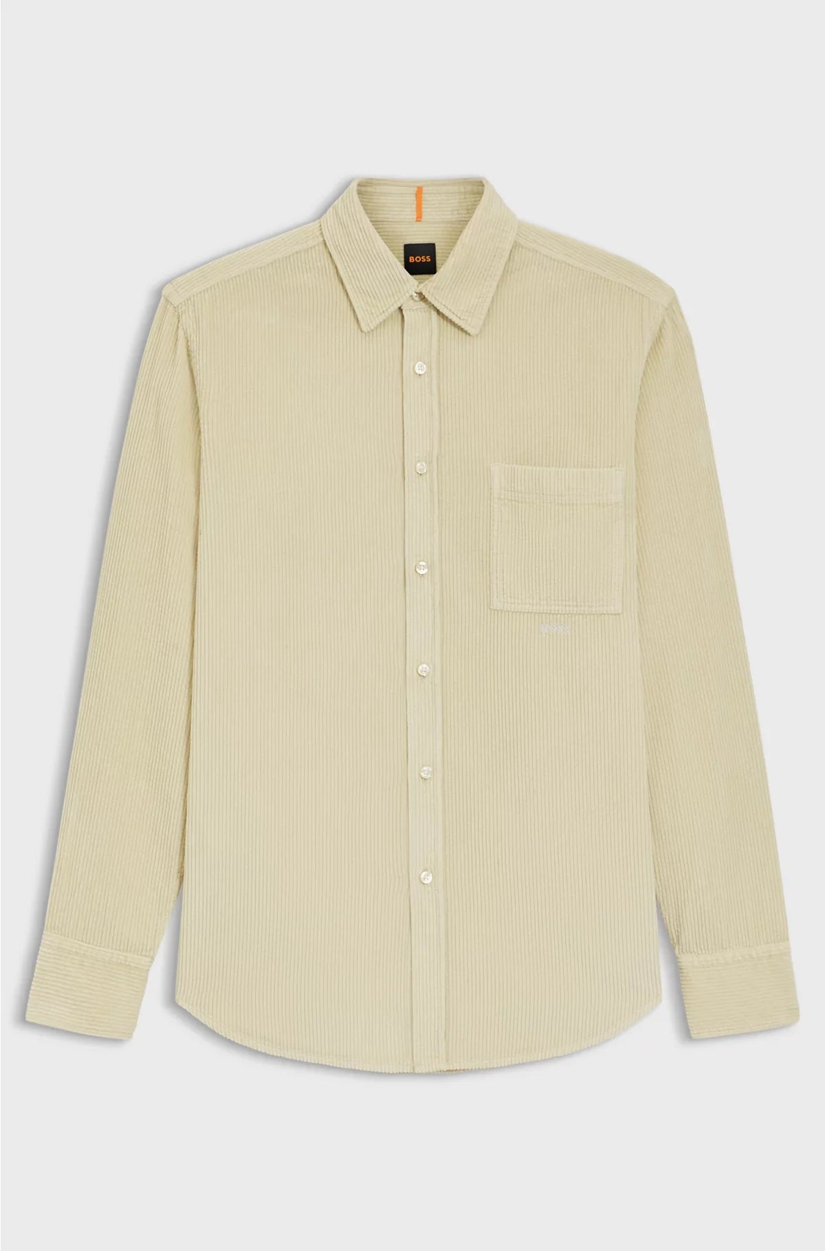 CAMICIA REGULAR FIT IN VELLUTO A COSTE DI COTONE