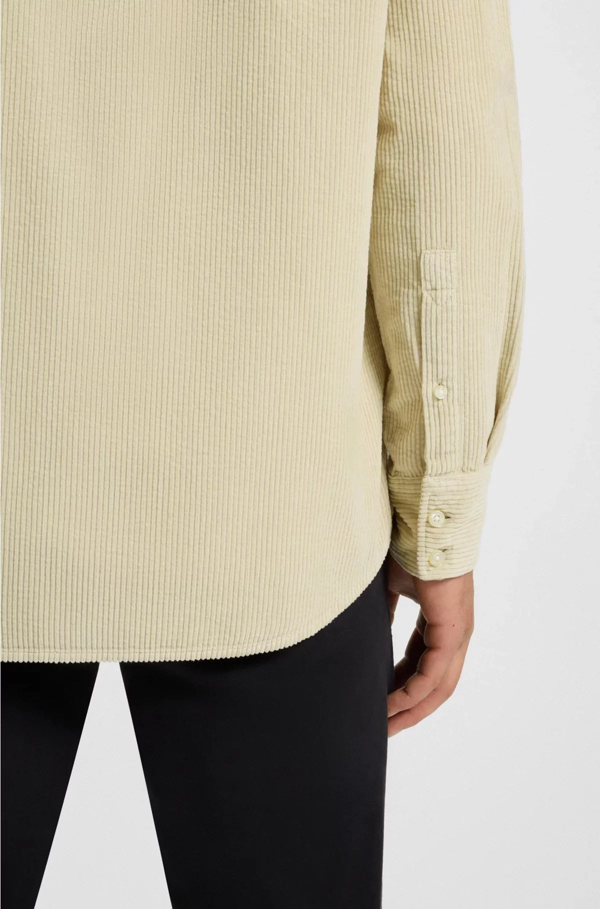 CAMICIA REGULAR FIT IN VELLUTO A COSTE DI COTONE