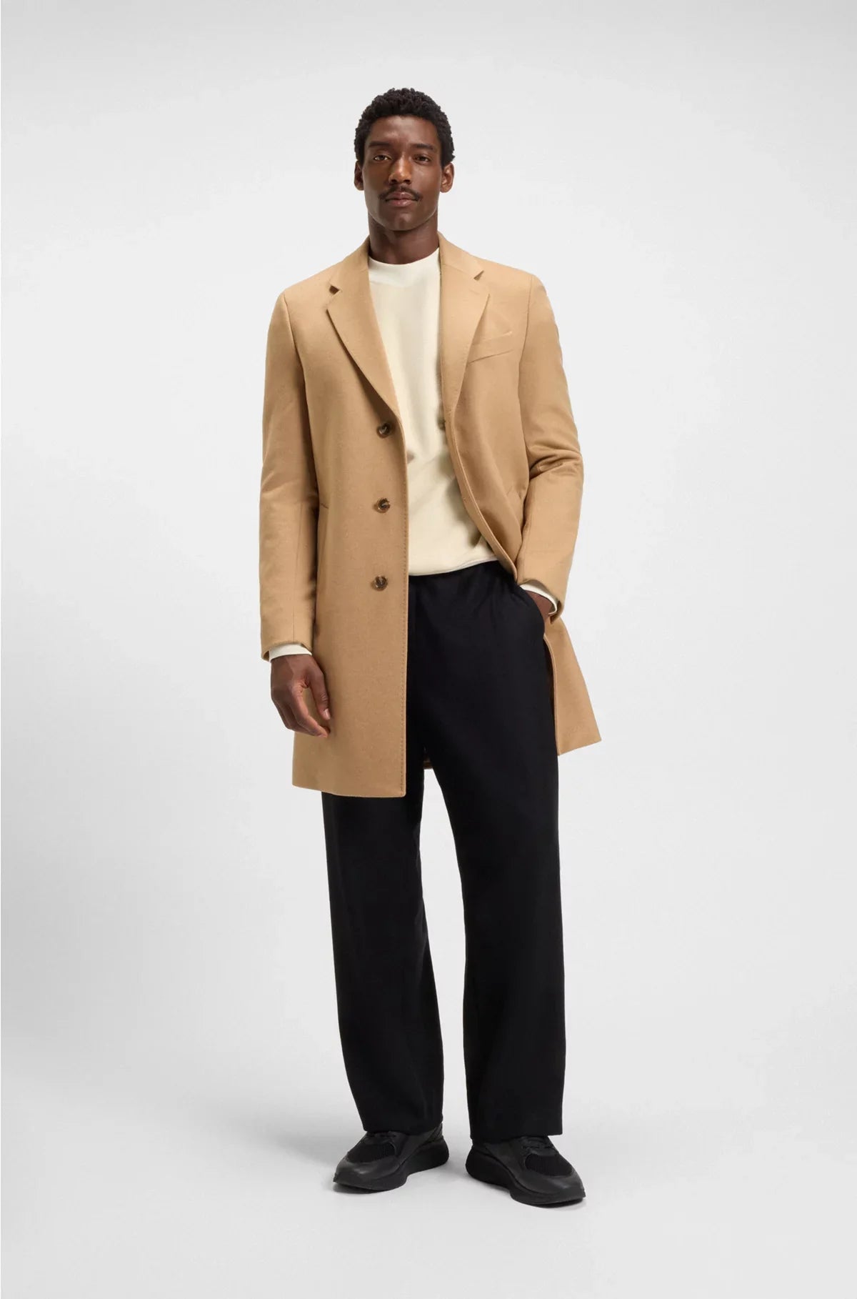 PEACHED-COTTON SWEATSHIRT WITH CONTRAST TRIMS