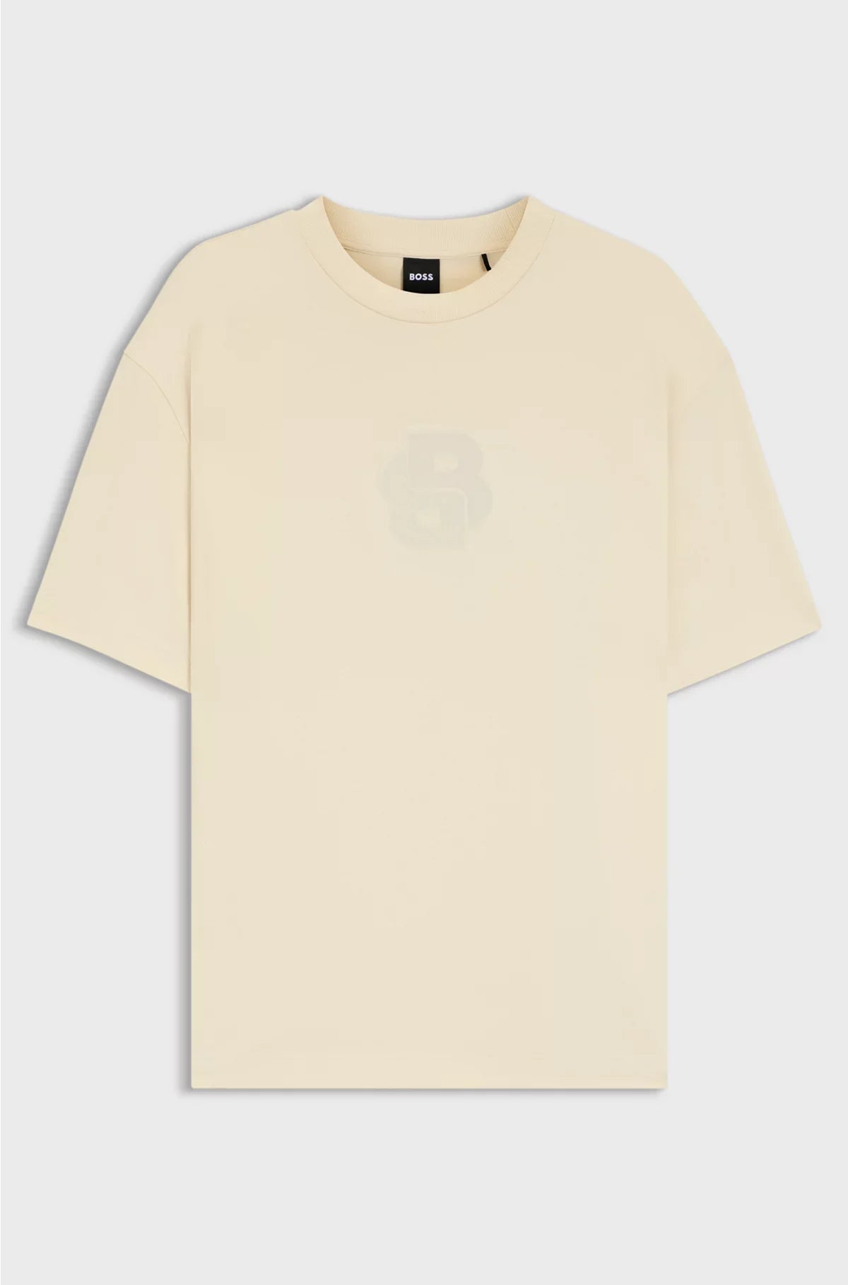 PEACHED-COTTON T-SHIRT WITH DOUBLE B MONOGRAM