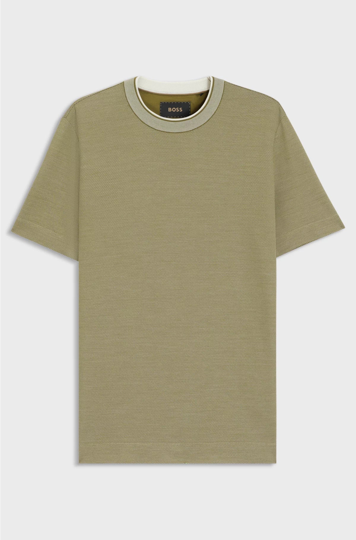 MICRO-STRUCTURED T-SHIRT IN COTTON AND SILK