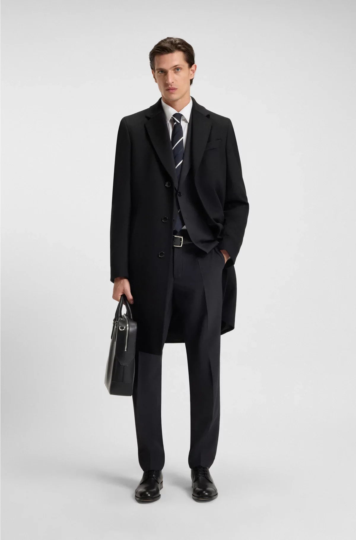CAPPOTTO SLIM FIT IN LANA E CASHMERE