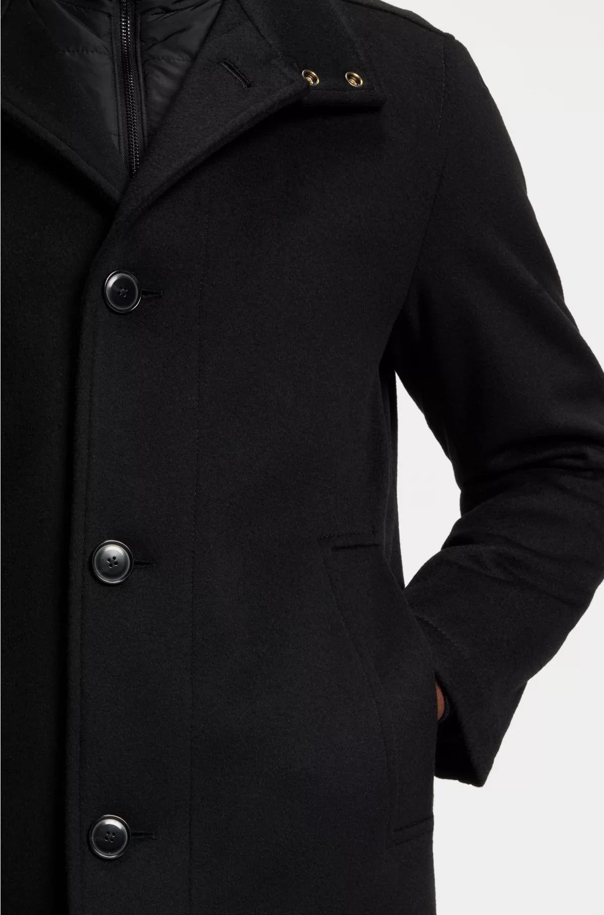 RELAXED-FIT COAT IN WOOL AND CASHMERE