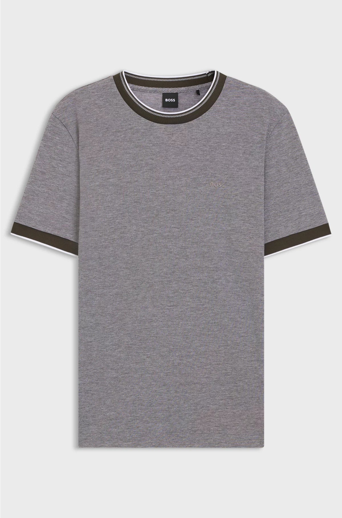 COTTON-PIQUE T-SHIRT WITH LOGO DETAIL