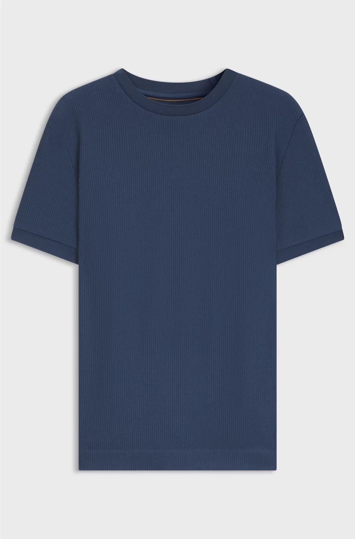REGULAR-FIT T-SHIRT IN STRUCTURED COTTON