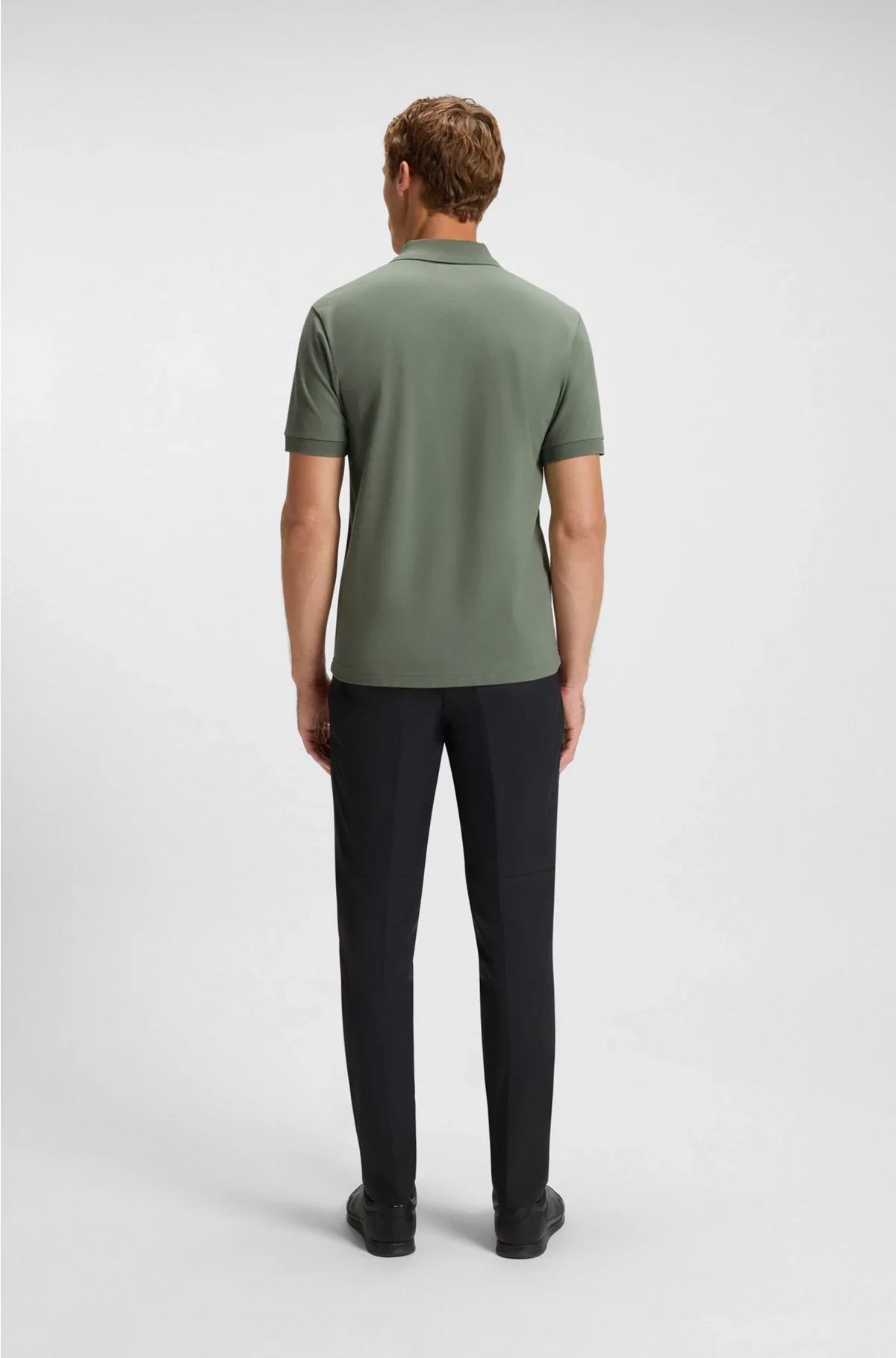 PADDY POLO SHIRT WITH STRIPED PLACKET AND LOGO