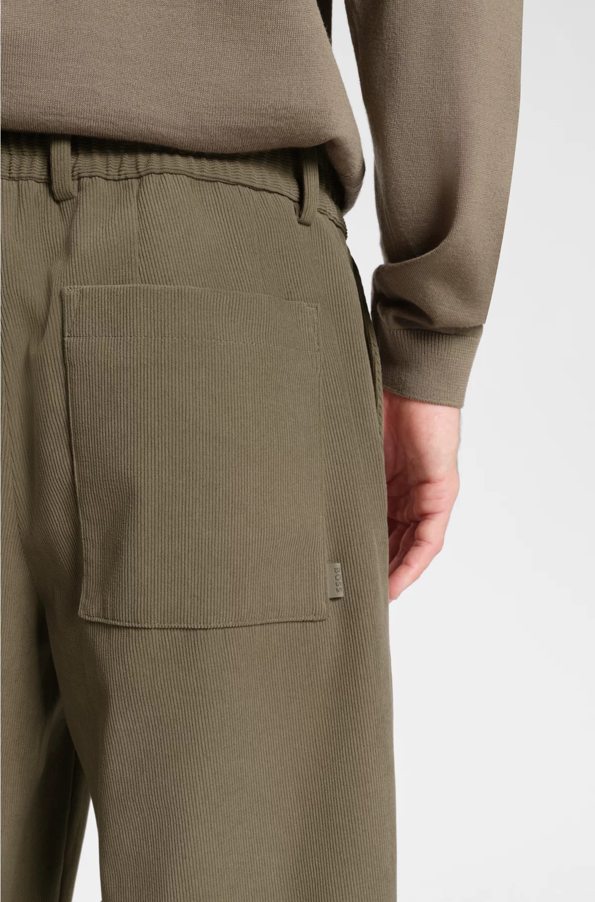 RELAXED-FIT STRETCH TROUSERS IN TECH CORDUROY