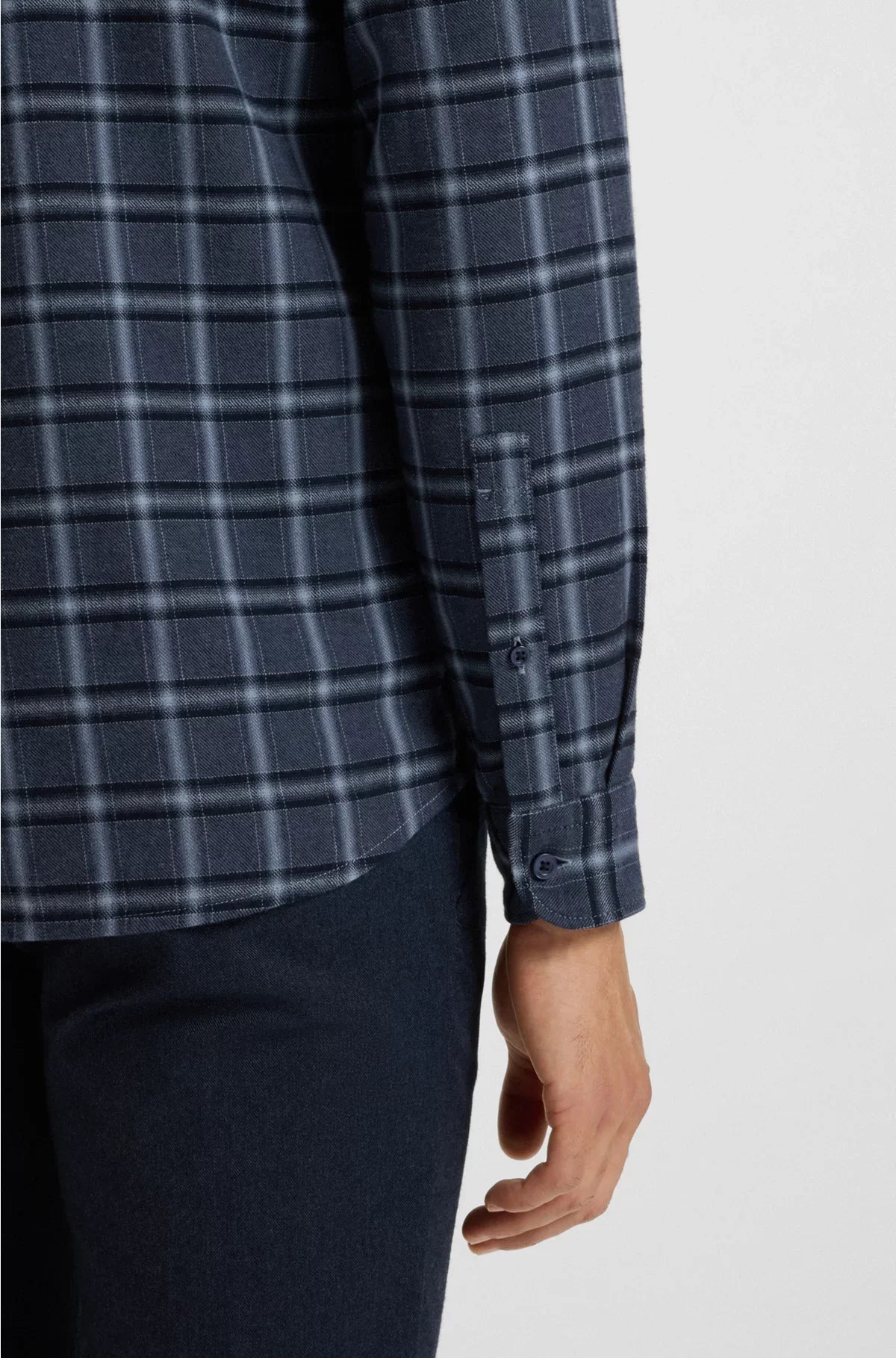 REGULAR-FIT SHIRT IN COTTON FLANNEL
