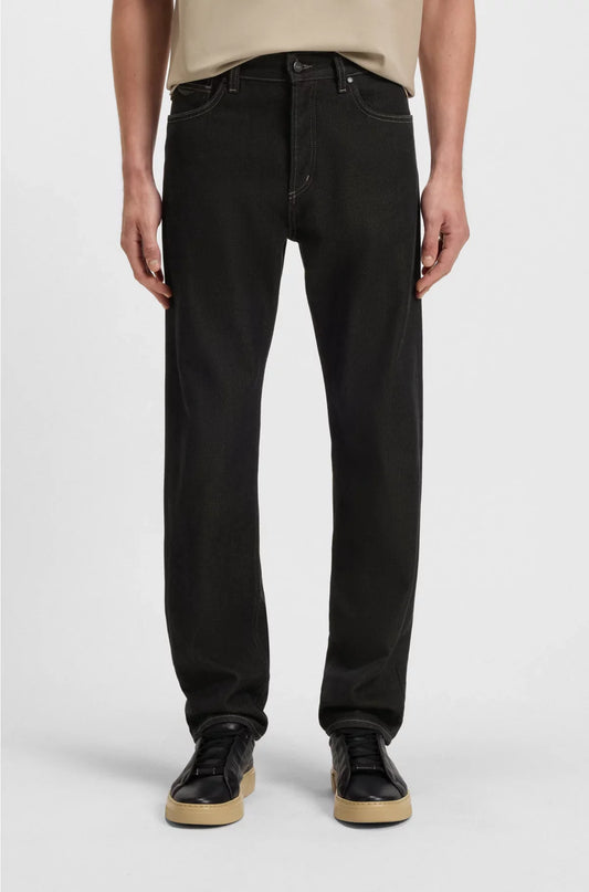 JEANS WITH ALUMINIUM OVERDYE