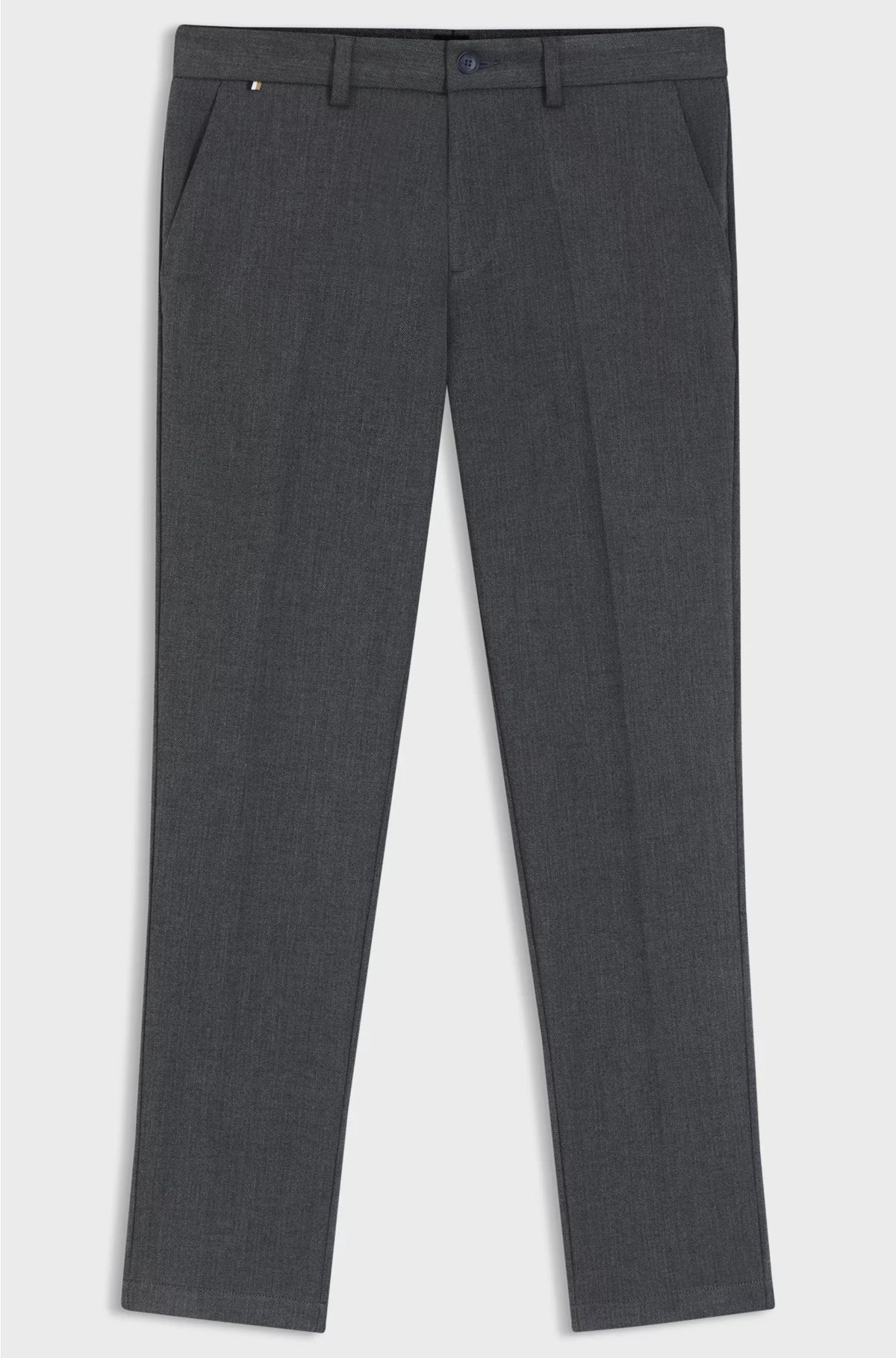 SLIM-FIT TROUSERS IN BRUSHED HERRINGBONE
