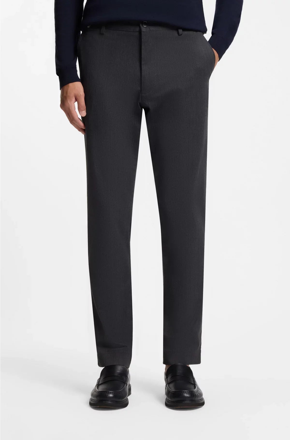 MODERN-FIT TROUSERS IN BRUSHED TWILL