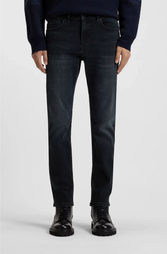 DELAWARE SLIM-FIT JEANS IN BLUE-BLACK SOFT-MOTION DENIM