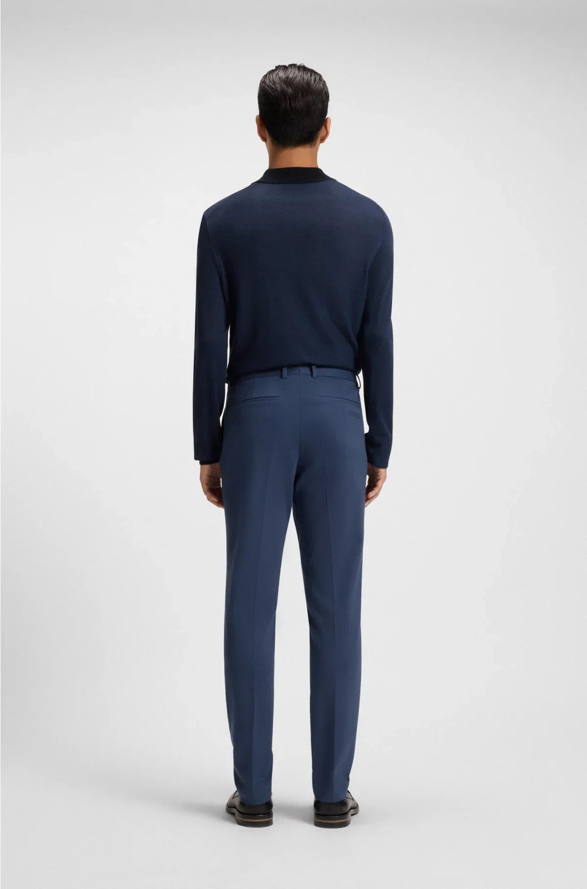 SLIM-FIT TROUSERS IN COTTON, CASHMERE AND STRETCH