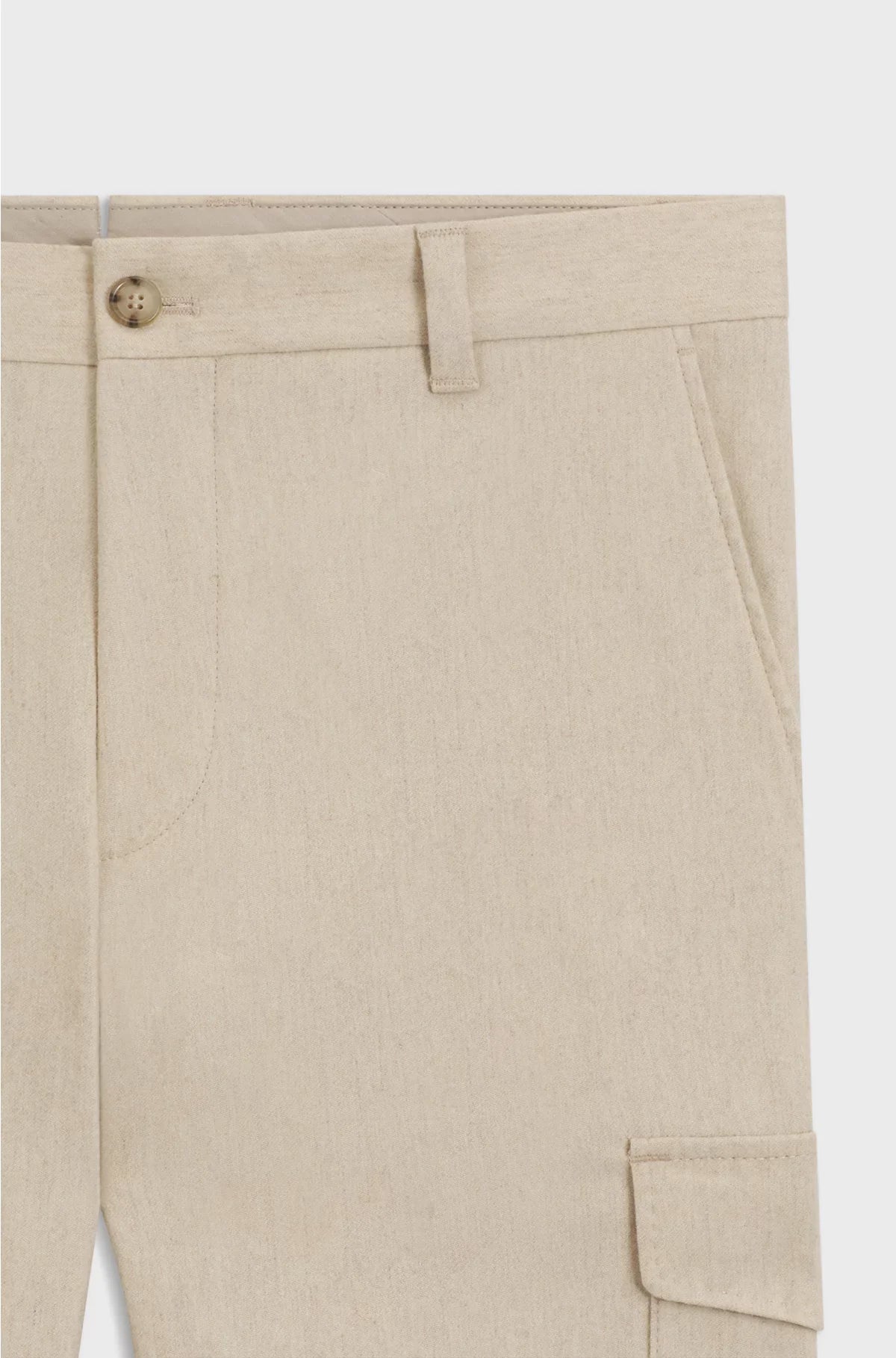 TAPERED-FIT TROUSERS WITH CARGO POCKETS