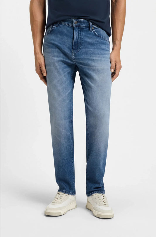 MAINE REGULAR-FIT JEANS IN BLUE COMFORT-STRETCH DENIM