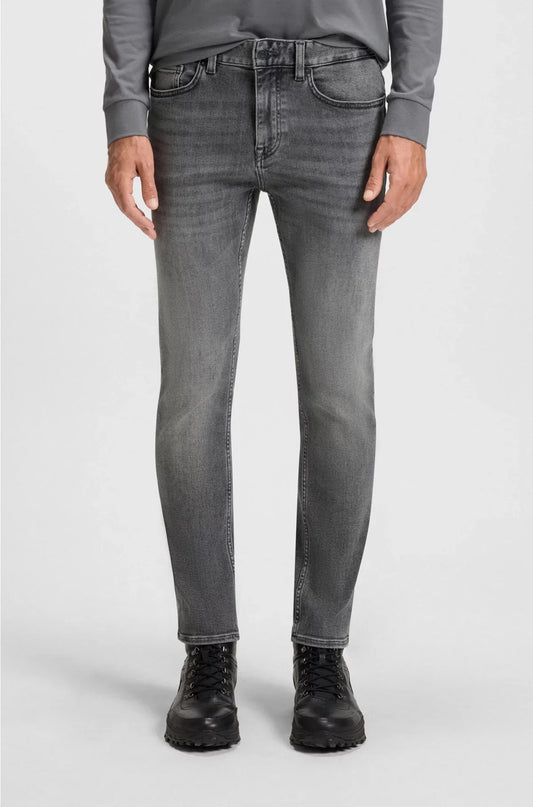 DELAWARE SLIM-FIT JEANS IN GREY SOFT-MOTION DENIM