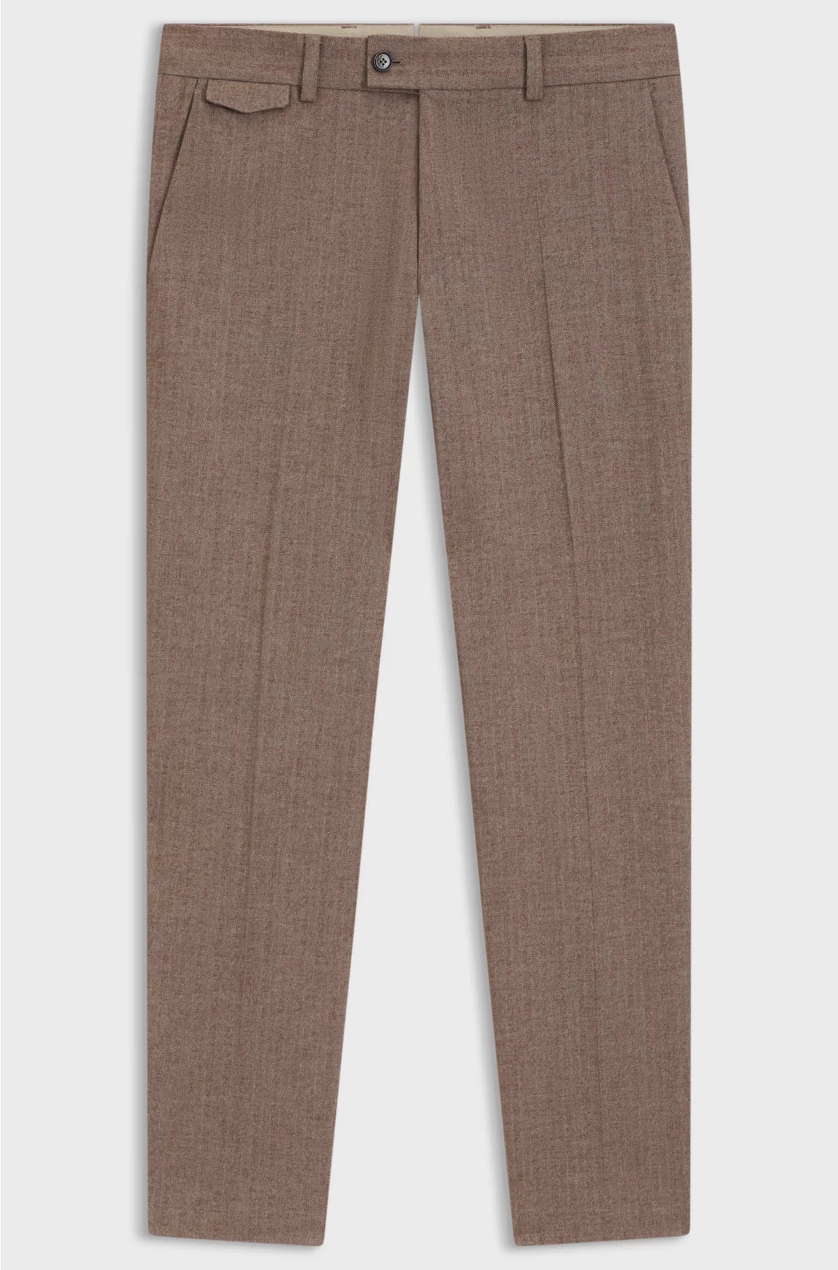 TAPERED-FIT TROUSERS IN COTTON, CASHMERE AND STRETCH