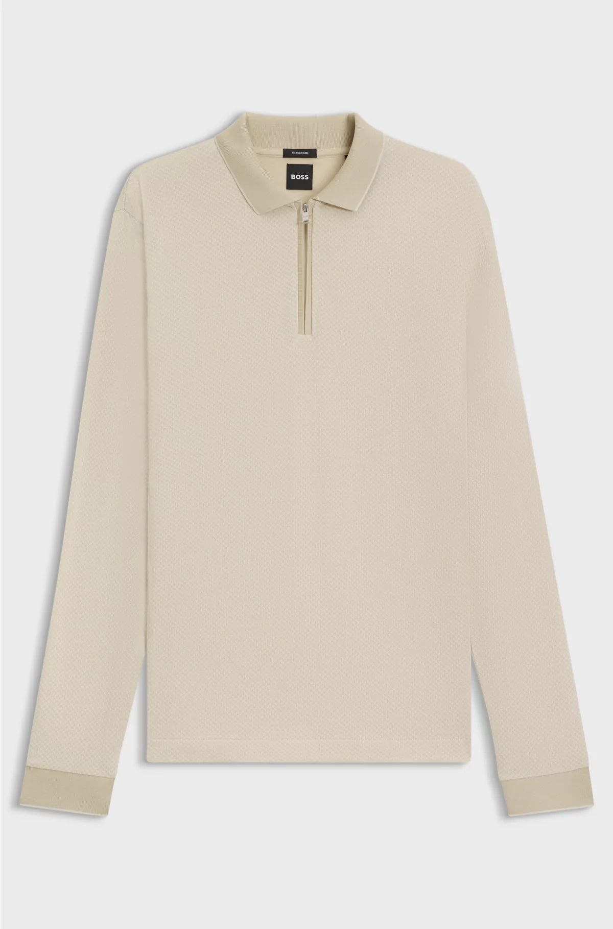 POLO IN COTONE MERCERIZZATO CON STRUTTURA BICOLORE