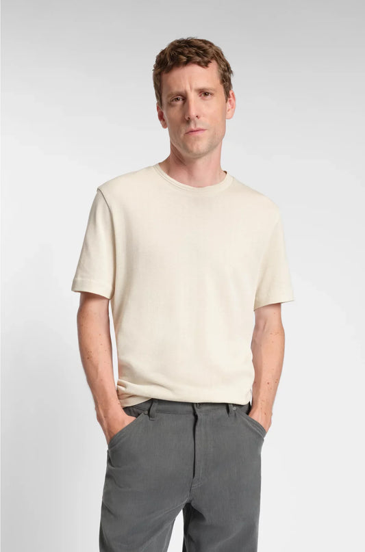 T-SHIRT IN COTONE A SPINA DI PESCE