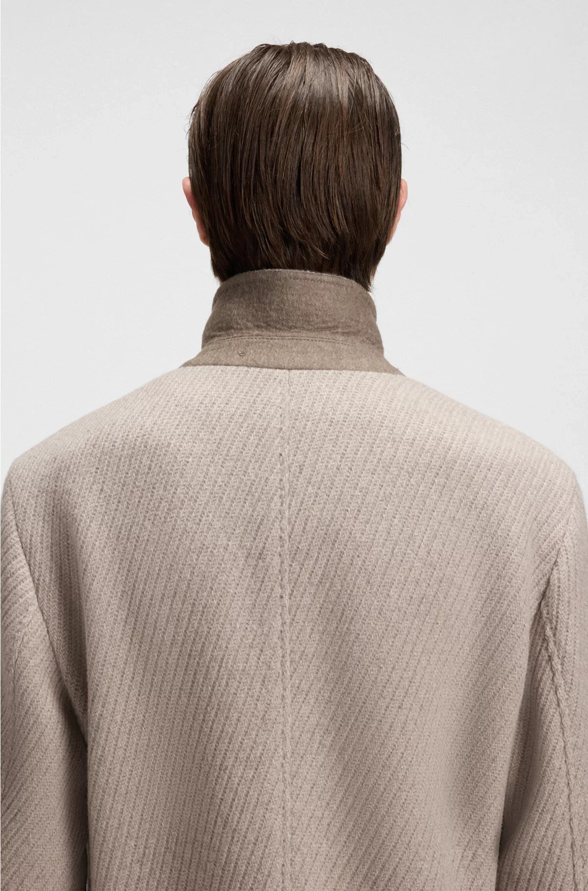 FORMAL COAT IN CASHMERE AND VIRGIN WOOL