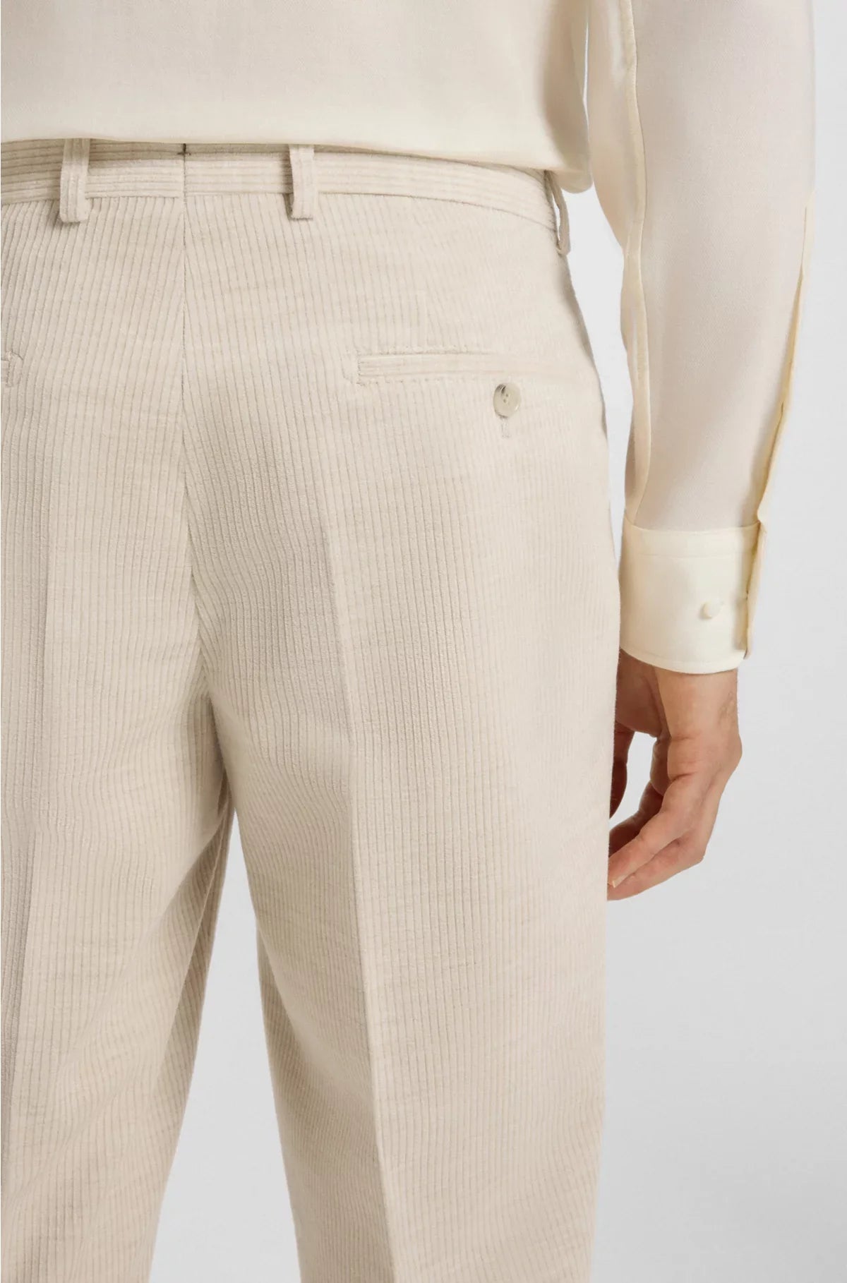 RELAXED-FIT TROUSERS IN COTTON-ALPACA CORDUROY