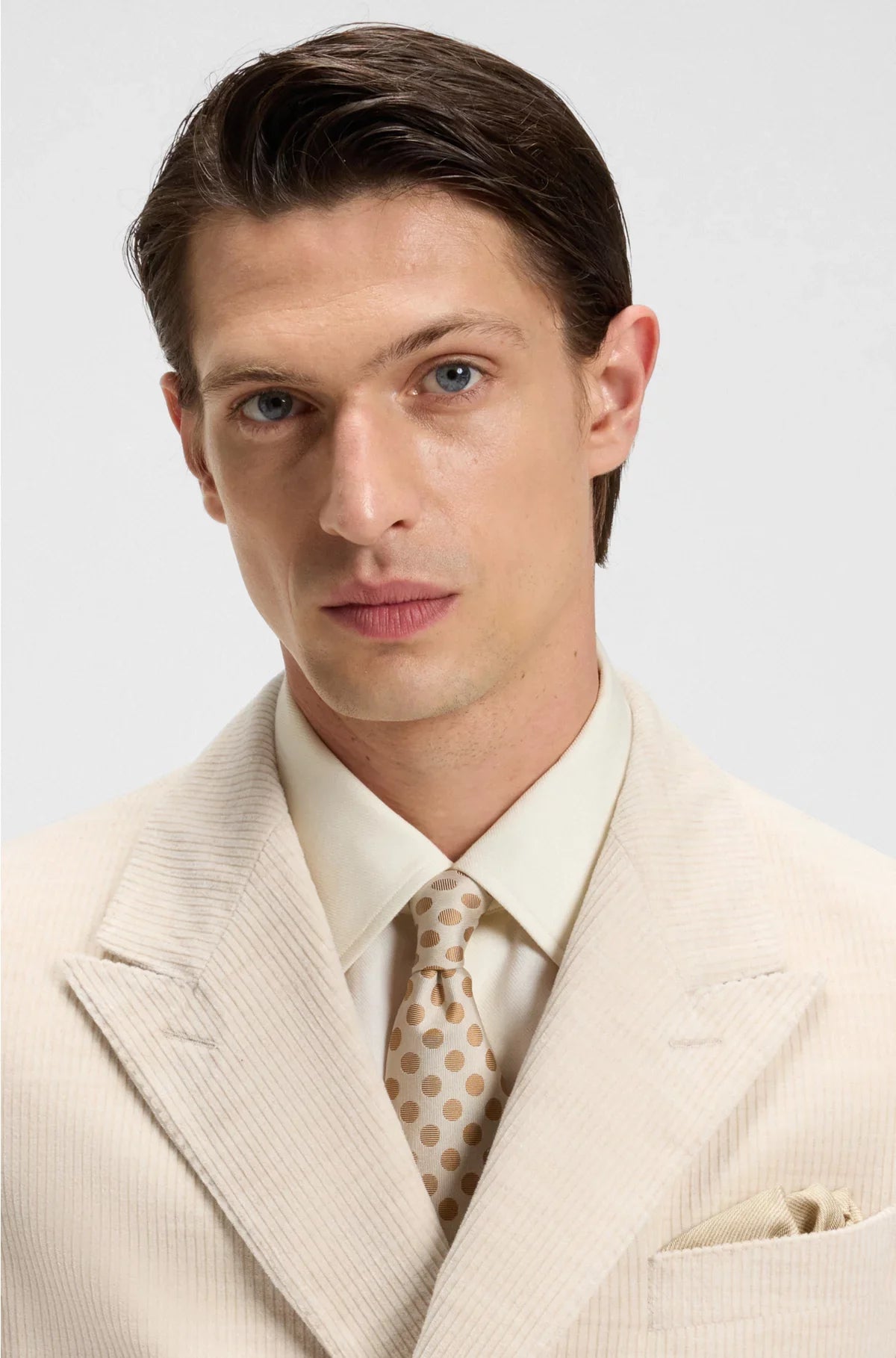 SLIM-FIT BLAZER IN COTTON-ALPACA CORDUROY