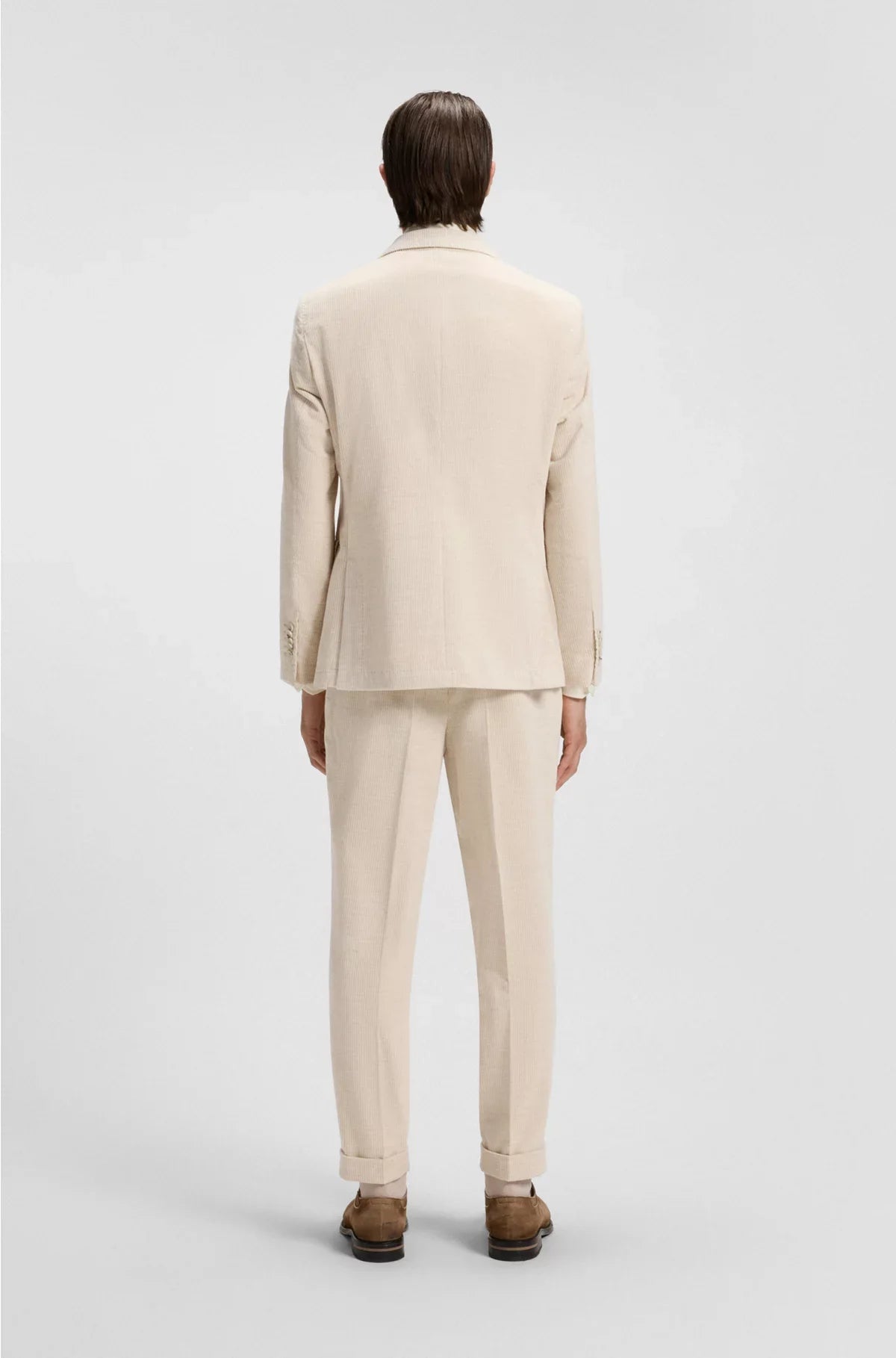 SLIM-FIT BLAZER IN COTTON-ALPACA CORDUROY