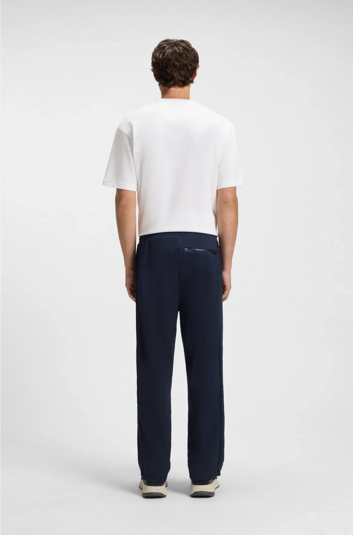 REGULAR-FIT TRACKSUIT BOTTOMS WITH QUILTED JACQUARD