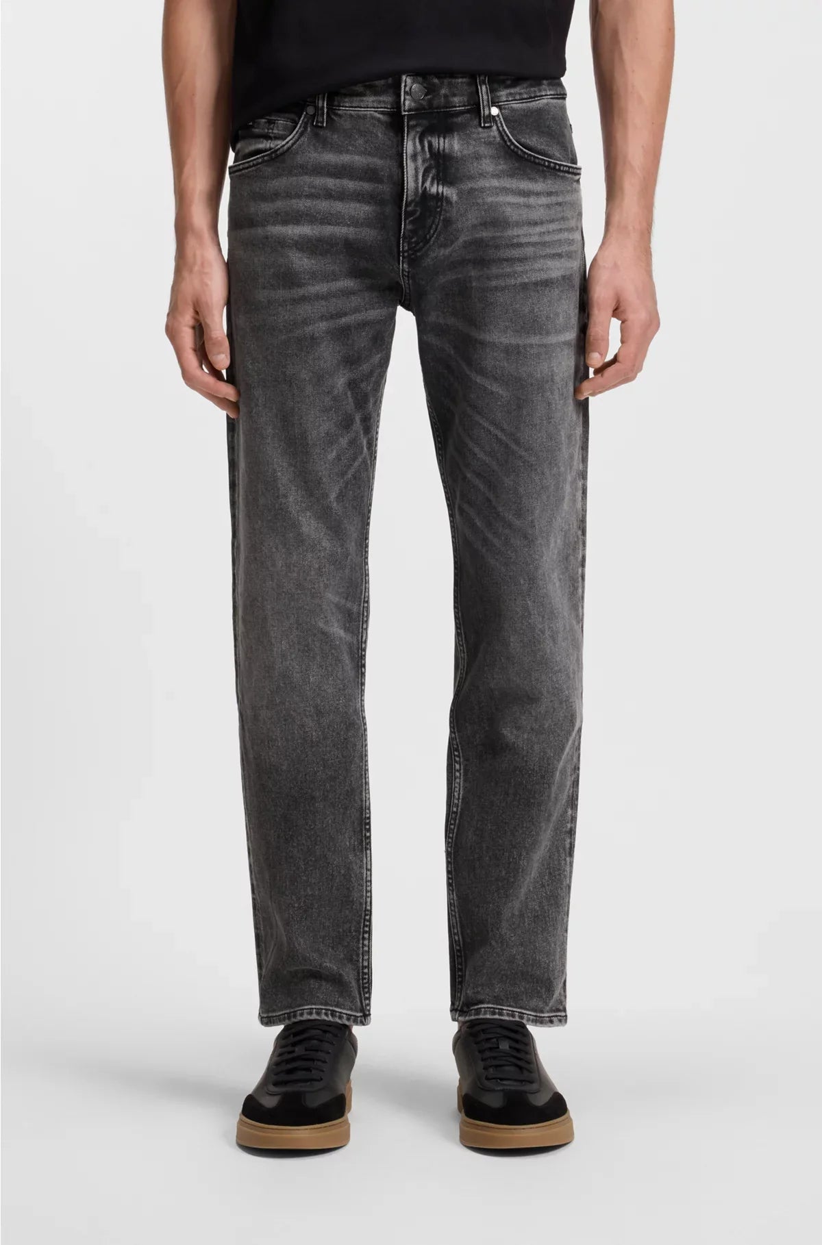 MAINE REGULAR-FIT JEANS IN GREY COMFORT-STRETCH DENIM
