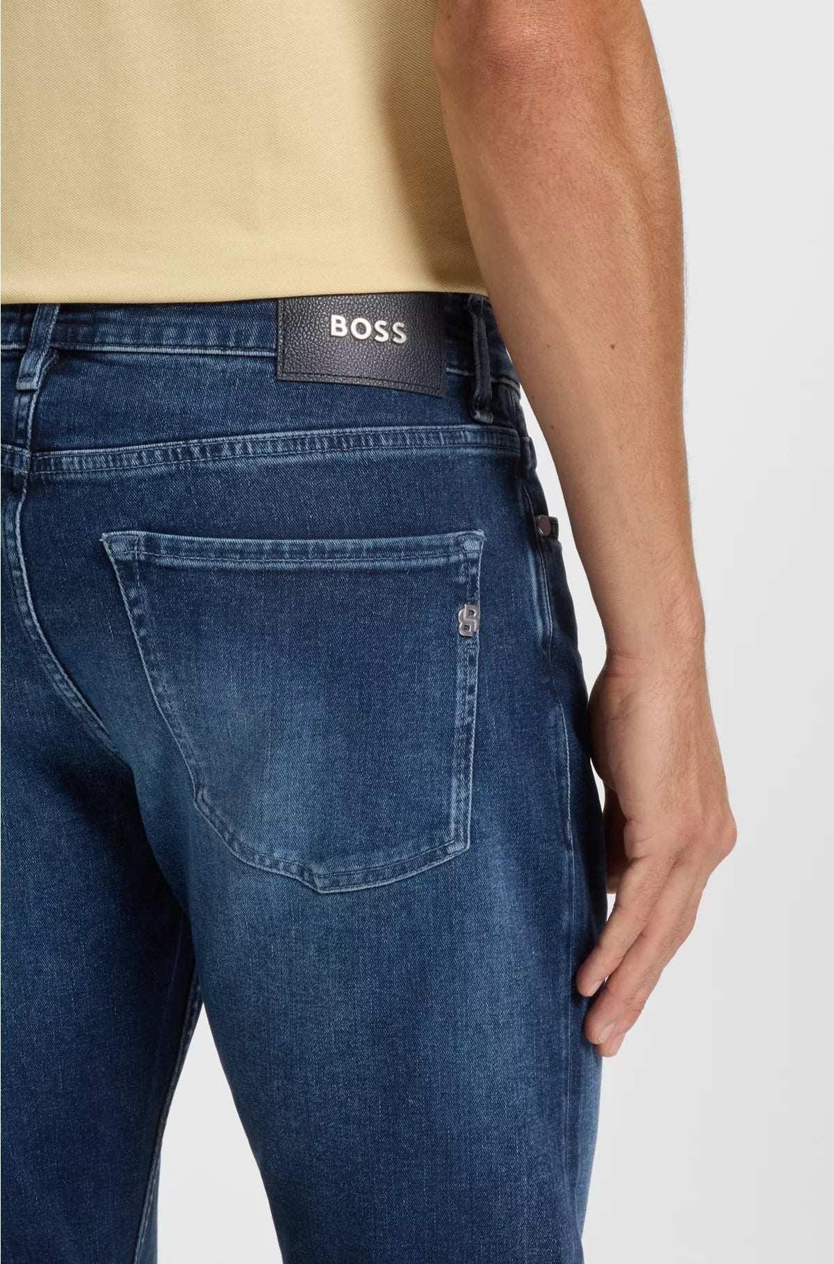 DELAWARE SLIM-FIT JEANS IN BLUE SOFT-TOUCH DENIM