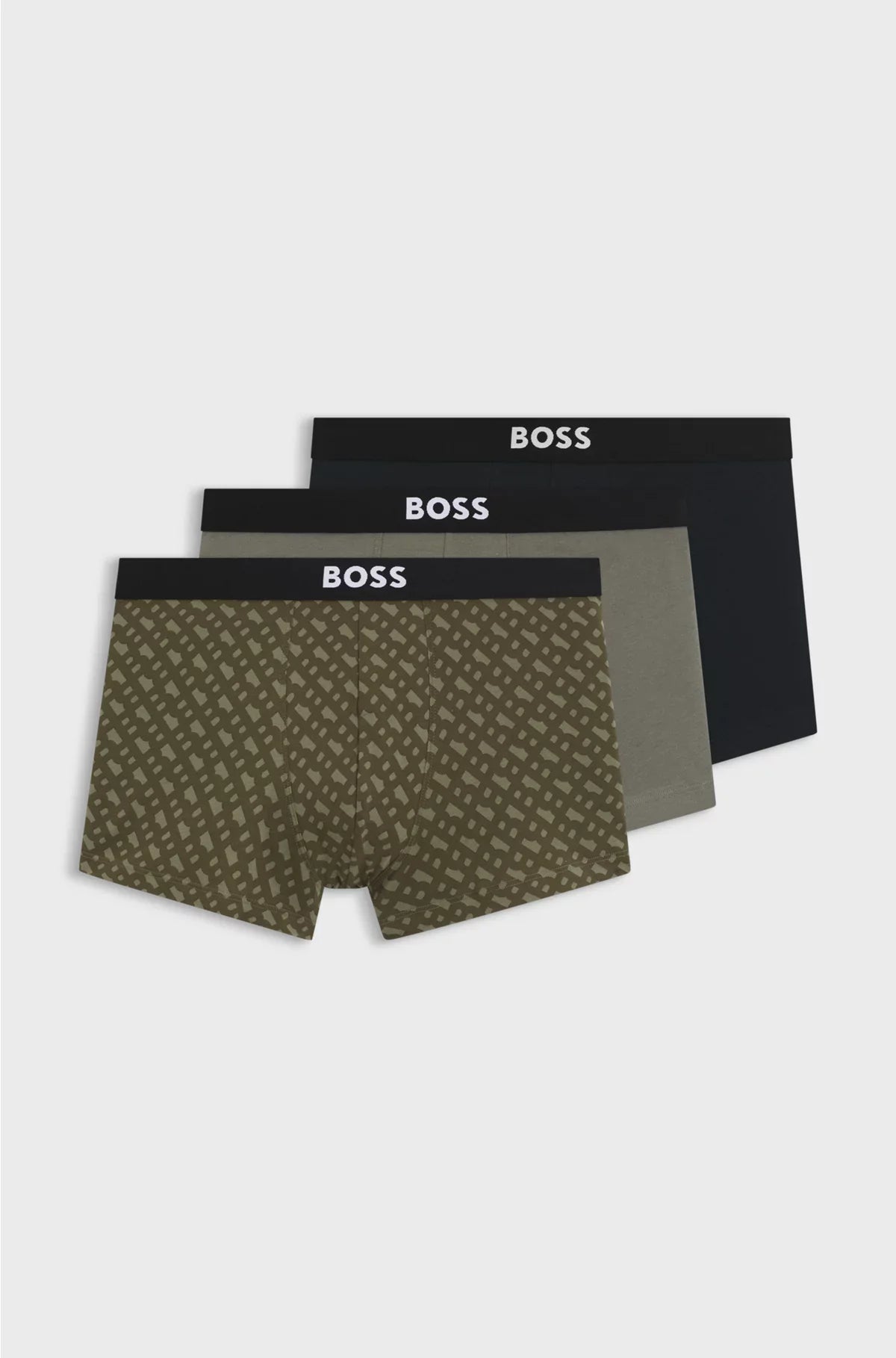 THREE-PACK OF TRUNKS IN STRETCH COTTON